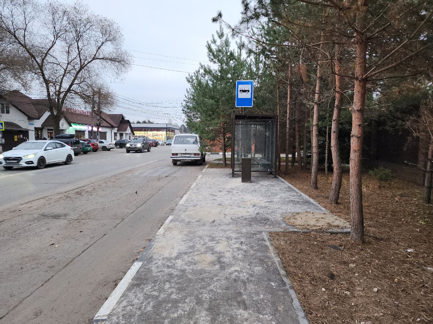 раменское, дороги, новый остановочный павильон, поселок ильинский, улица островского,