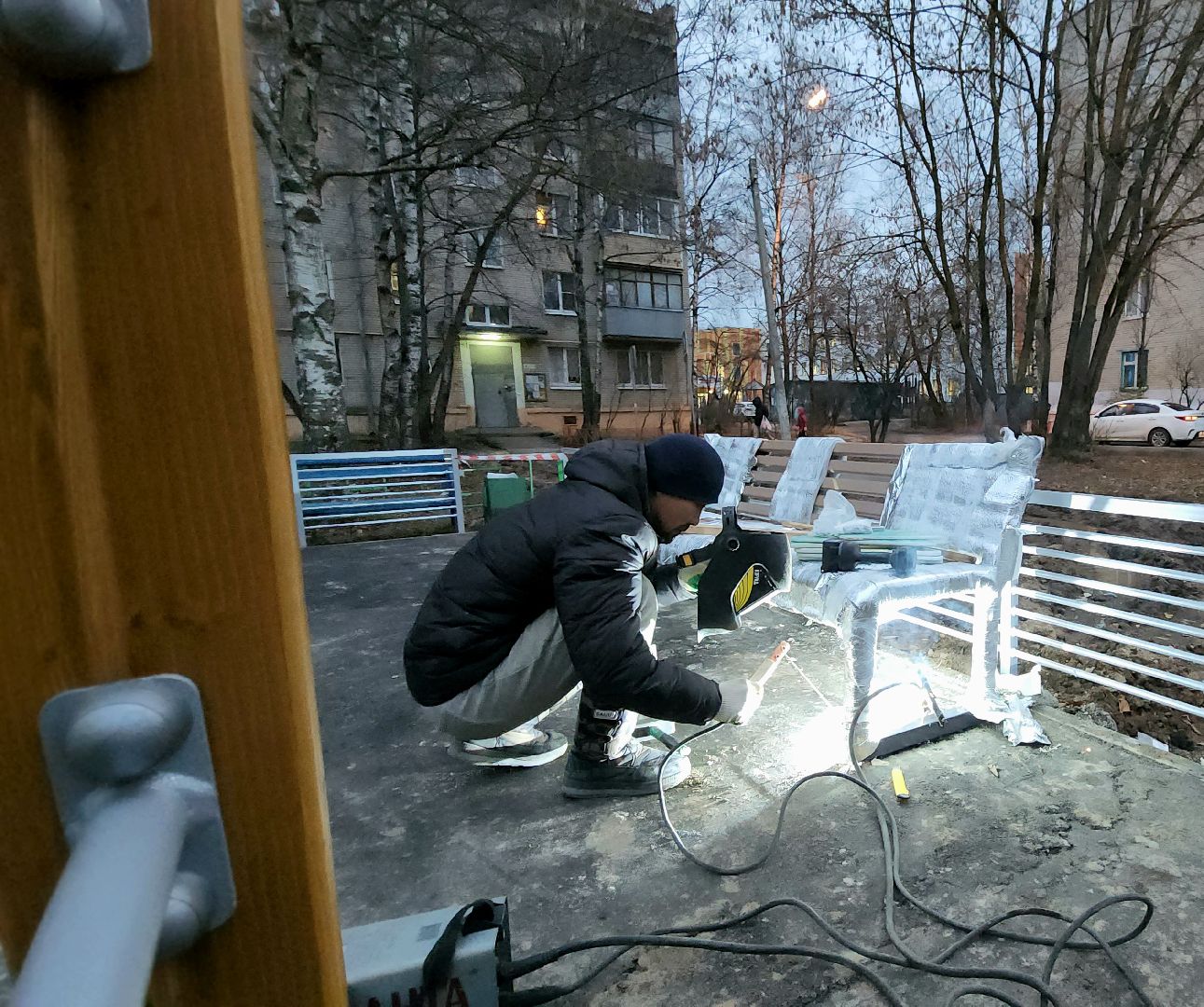 установка детской площадки, Благоустройство, Лобня, вертикалки,