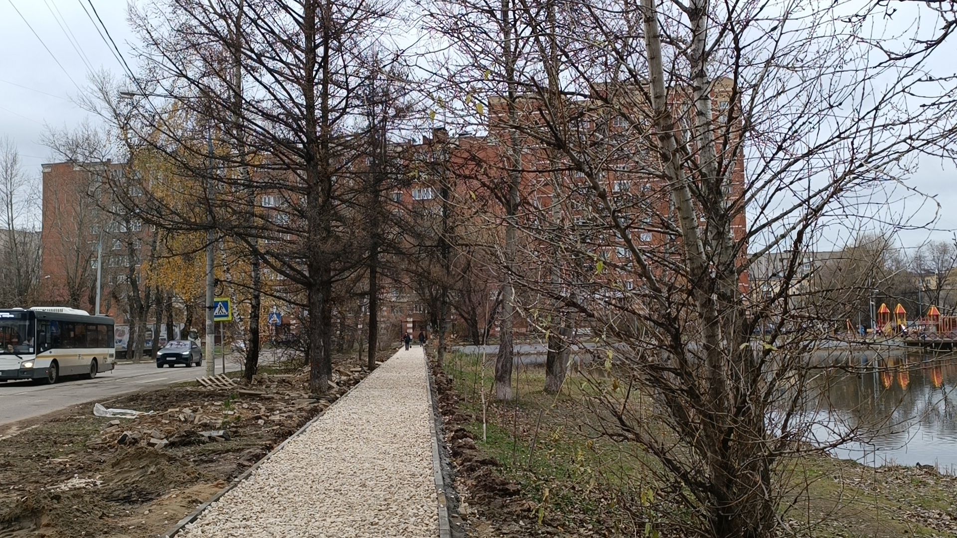 благоустройство, лобня, пешеходная дорожка, вертикалки,