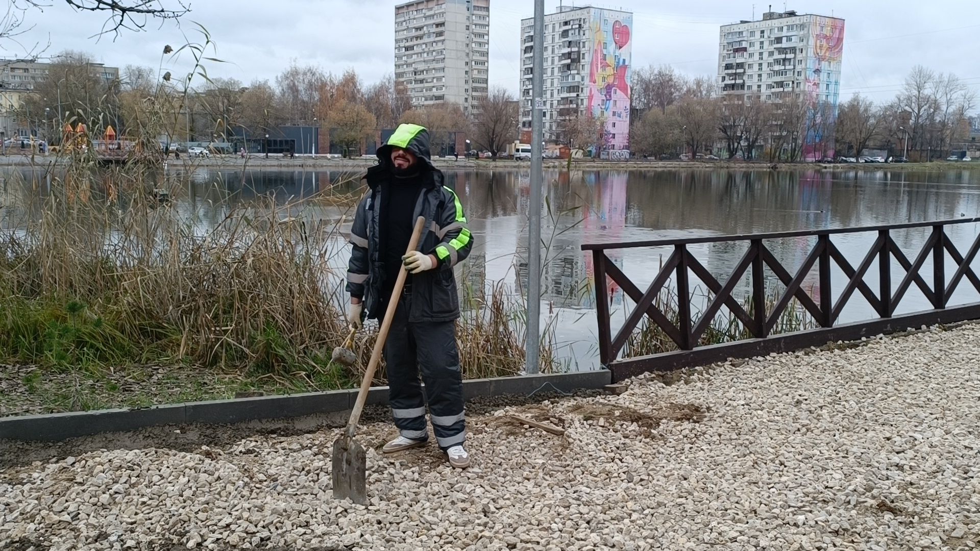 благоустройство, лобня, пешеходная дорожка, вертикалки,