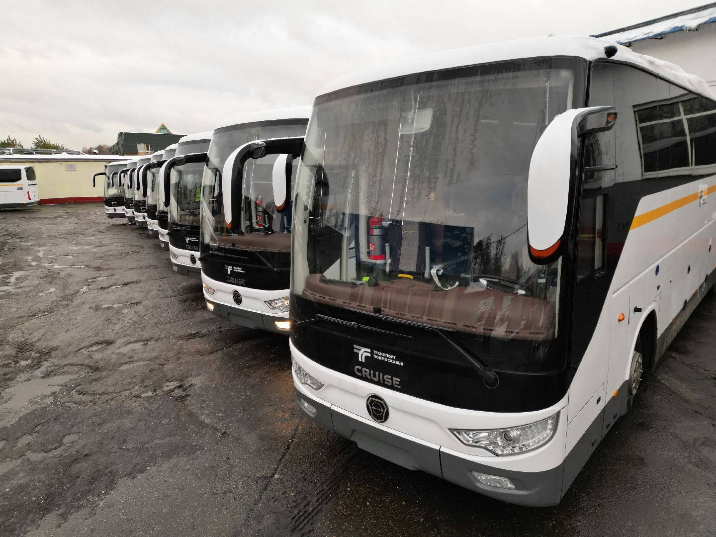 видео с коптера, автобусы, транспорт,