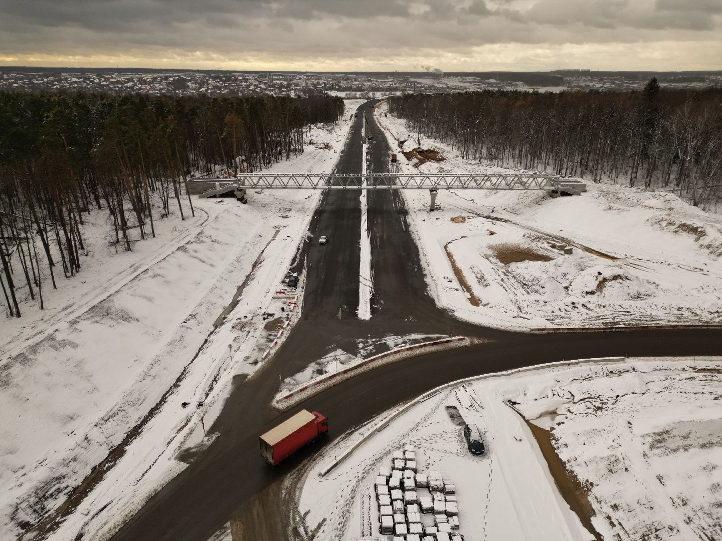 видео с коптера, дороги, строительство, юла,