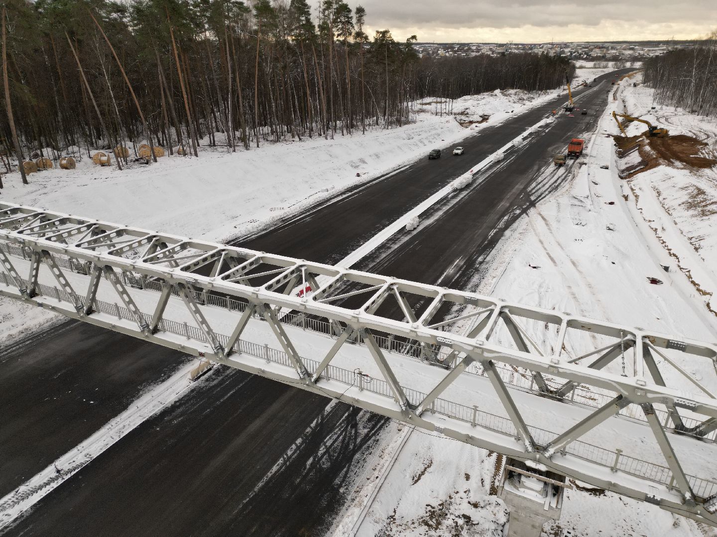 видео с коптера, дороги, строительство, юла,