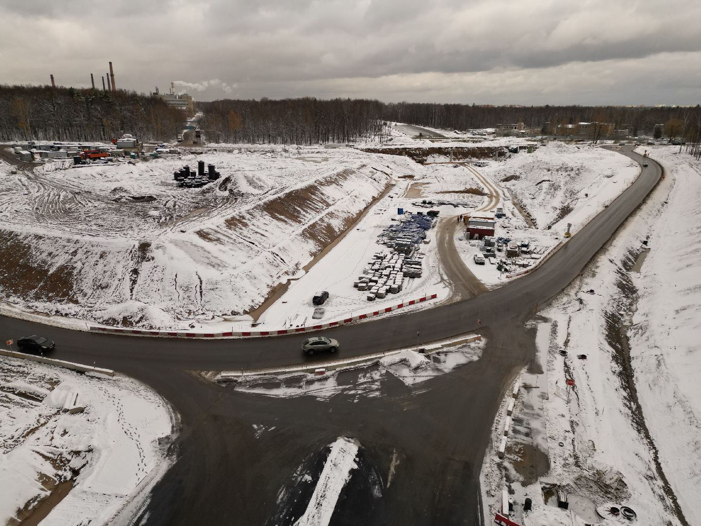 видео с коптера, дороги, строительство, юла,