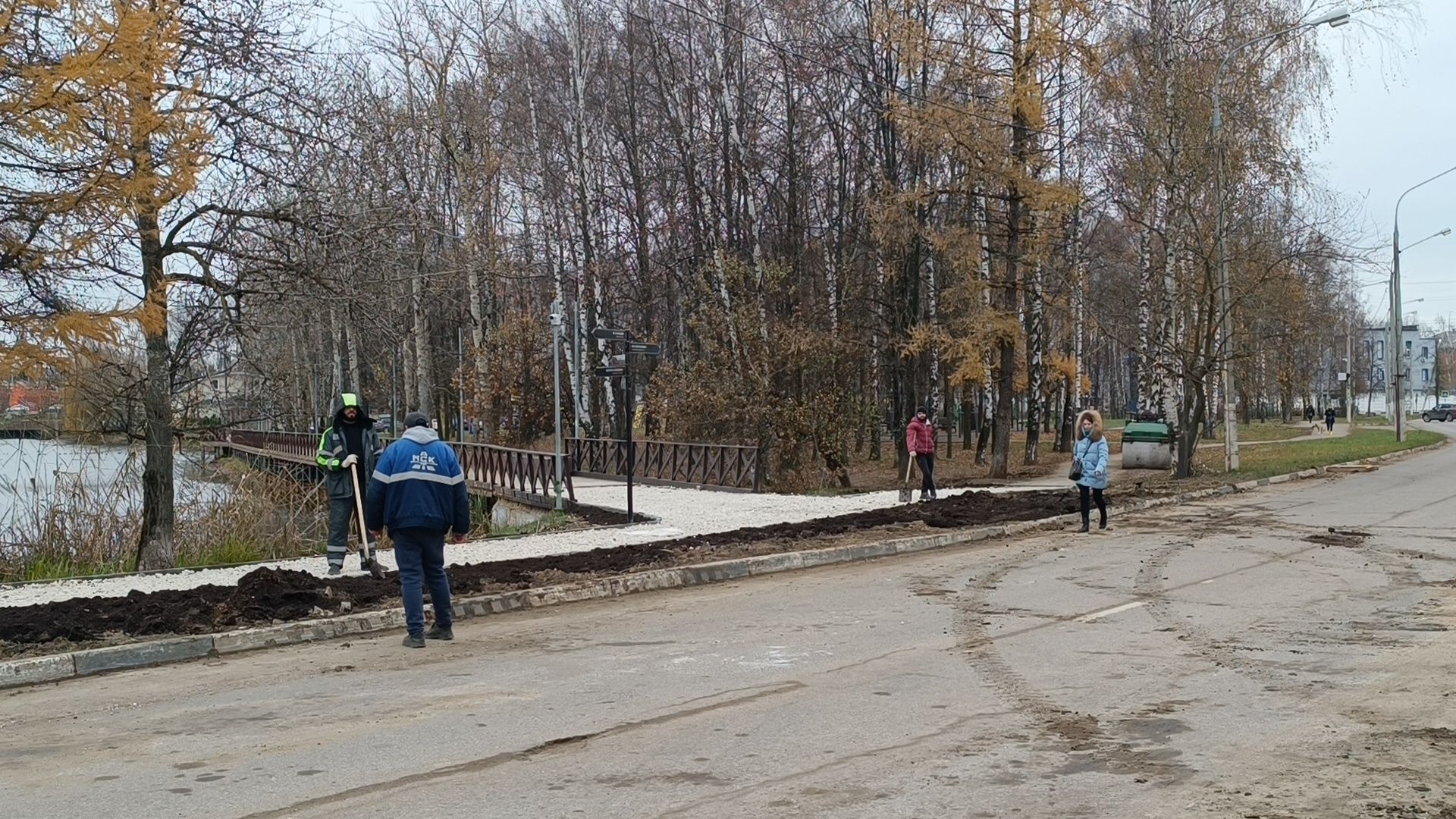 благоустройство, лобня, пешеходная дорожка,вертикалки,
