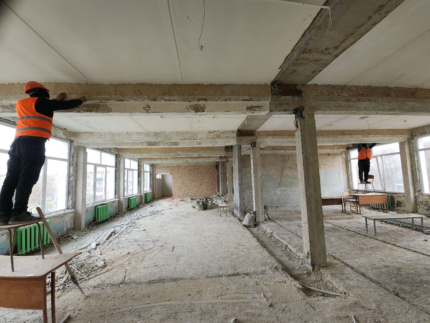 серпухов, подмосковье, капремонт школы, президентская программа, улица советская, вертикалки,