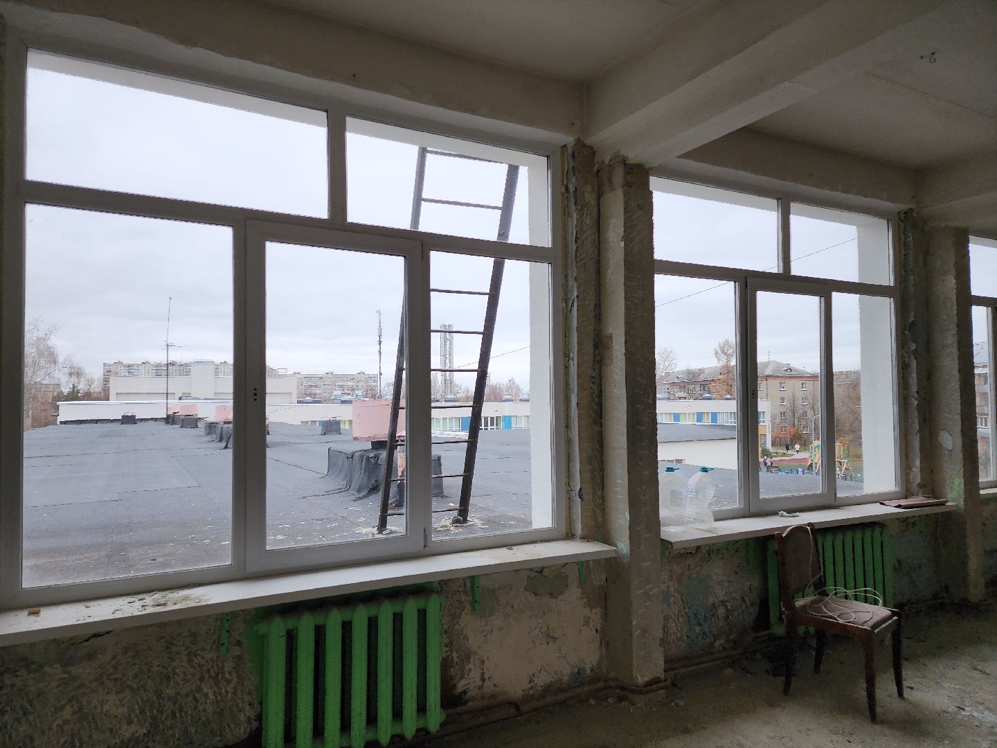 серпухов, подмосковье, капремонт школы, президентская программа, школа 9, вертикалки,