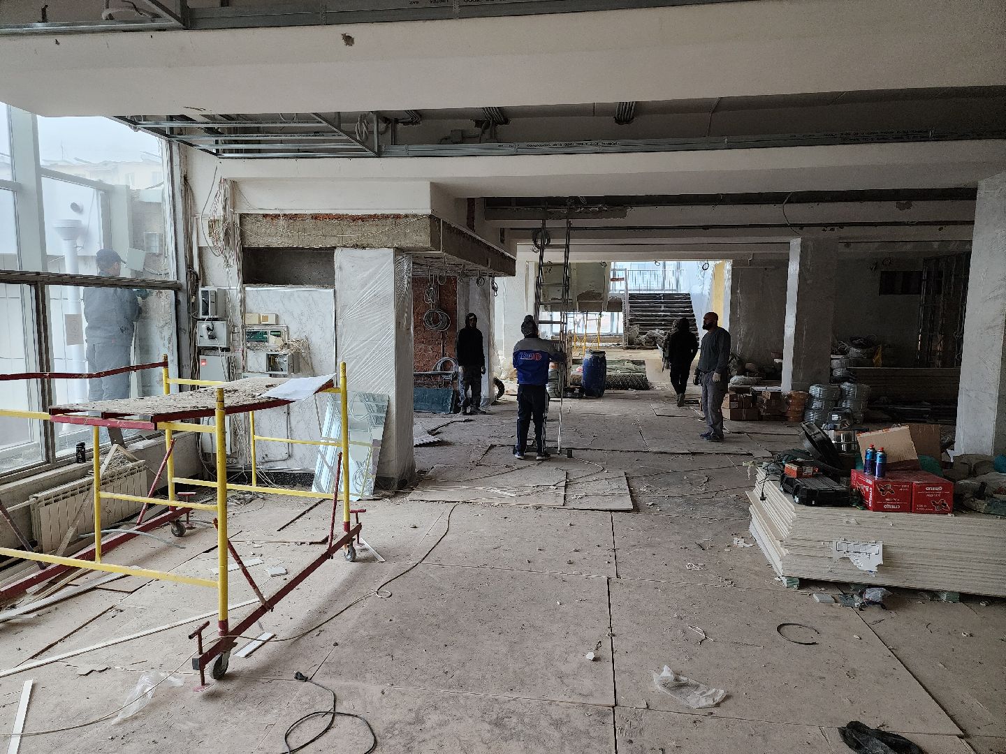 серпухов, подмосковье, ремонт фойе, дворец культуры, улица советская,