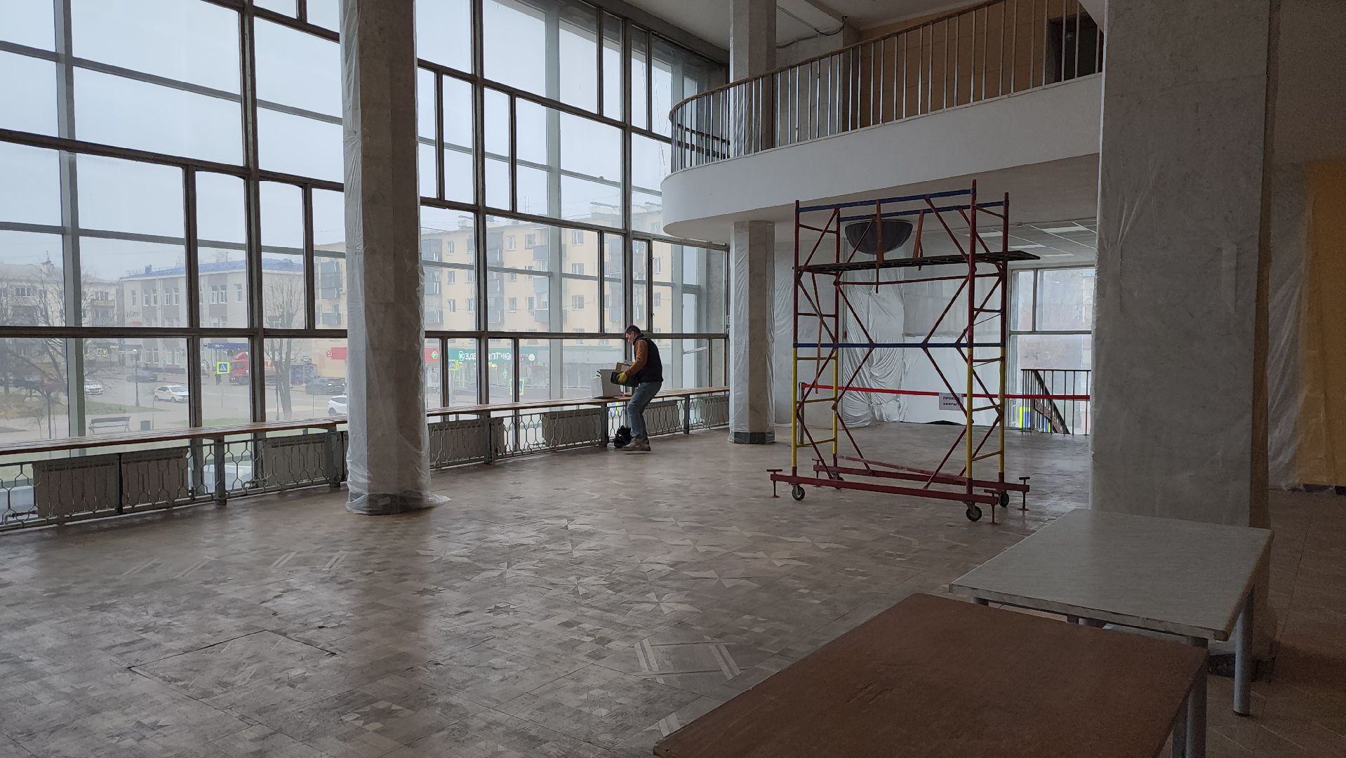 серпухов, подмосковье, ремонт фойе, дворец культуры, улица советская, вертикалки,