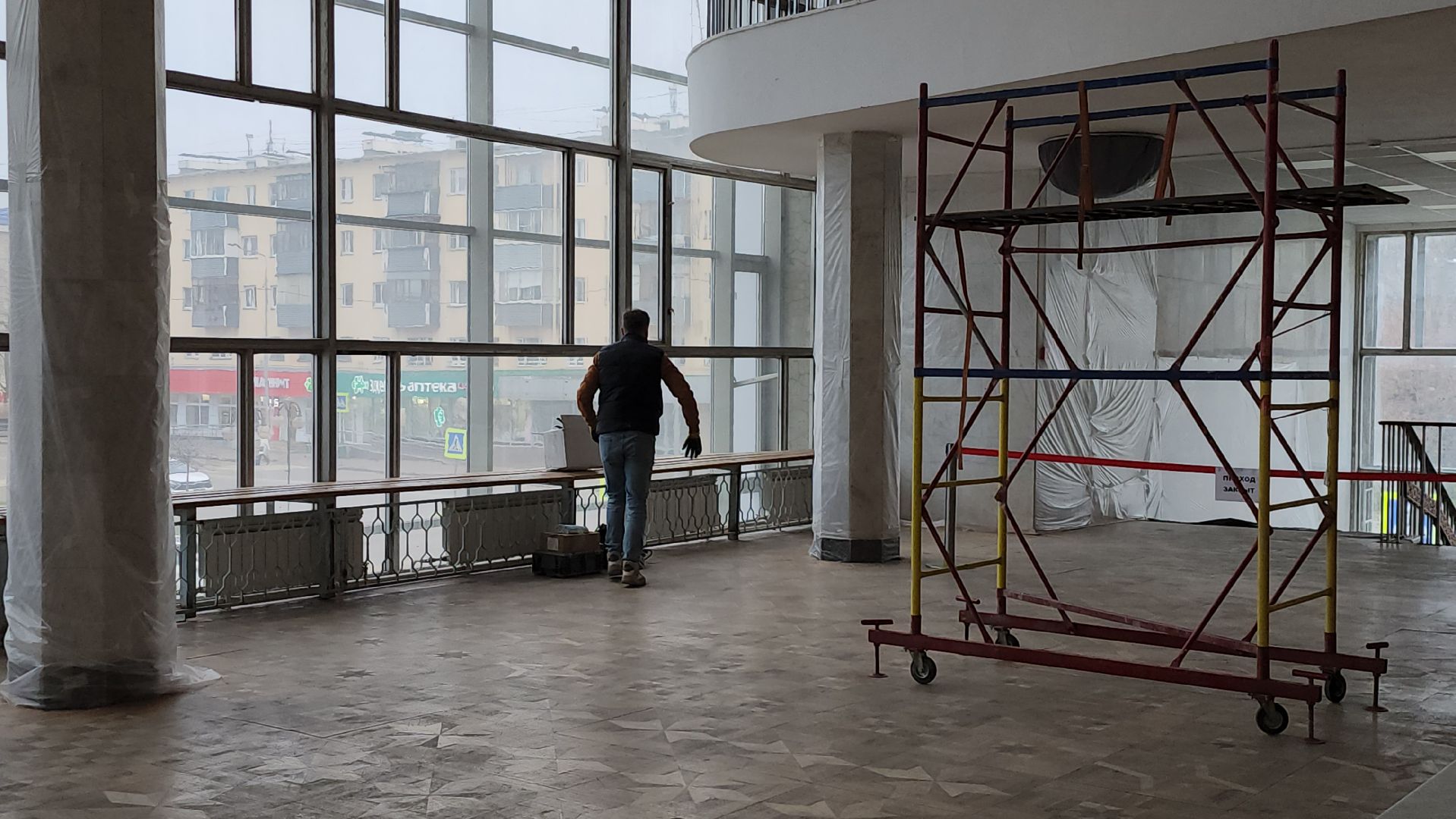 серпухов, подмосковье, ремонт фойе, дворец культуры, улица советская, вертикалки,