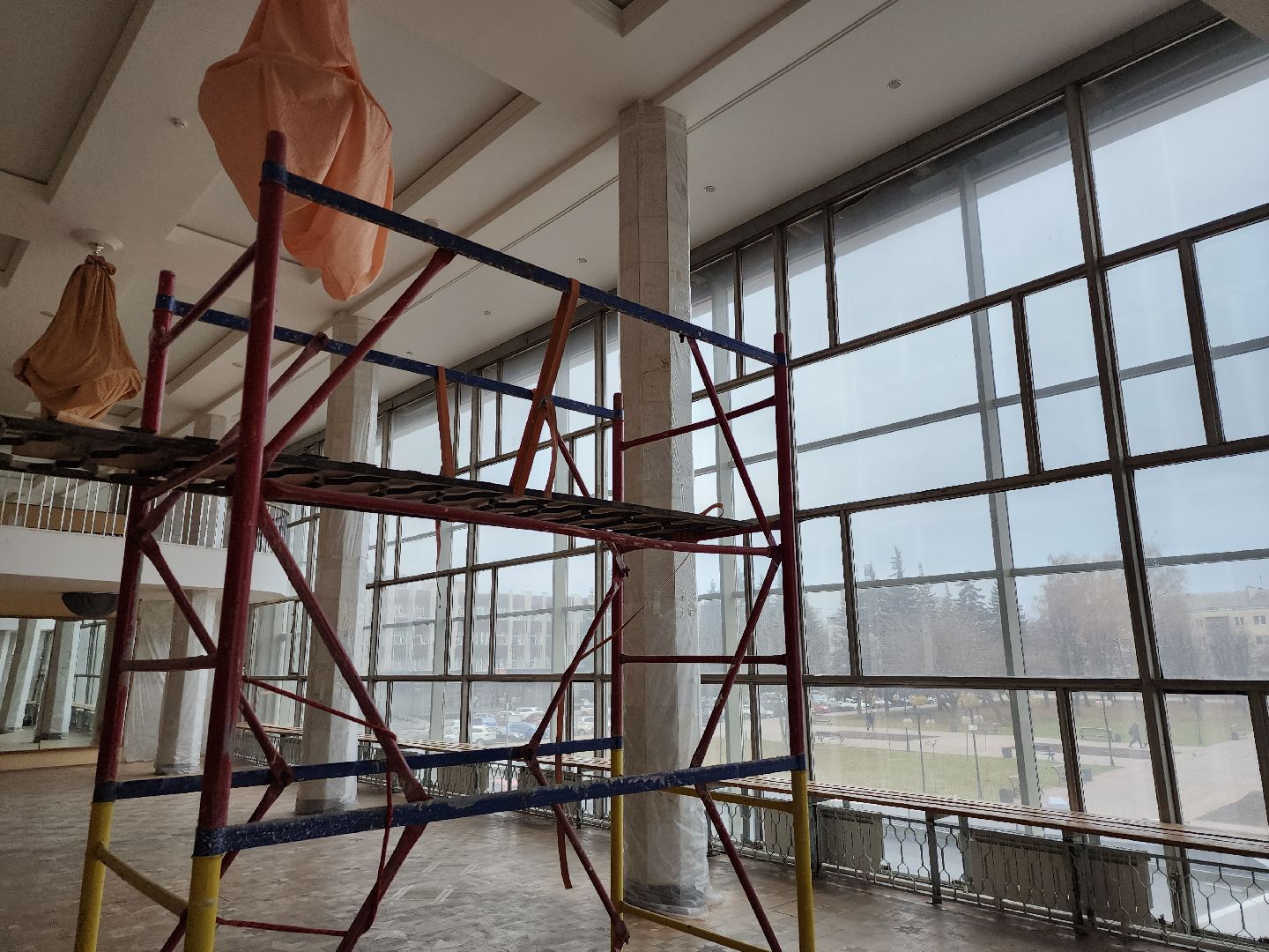 серпухов, подмосковье, ремонт фойе, дворец культуры, улица советская, вертикалки,