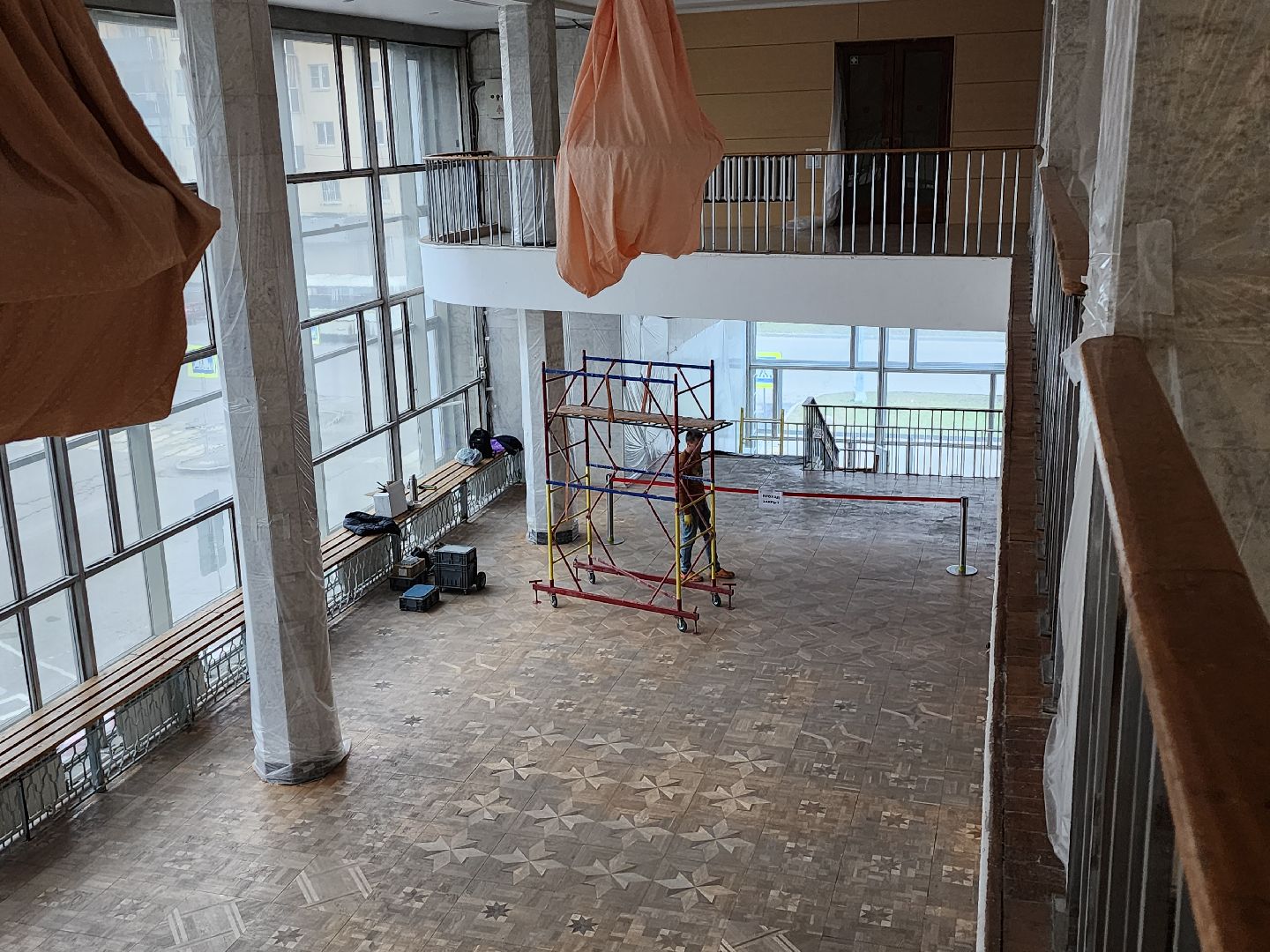 серпухов, подмосковье, ремонт фойе, дворец культуры, улица советская, вертикалки,