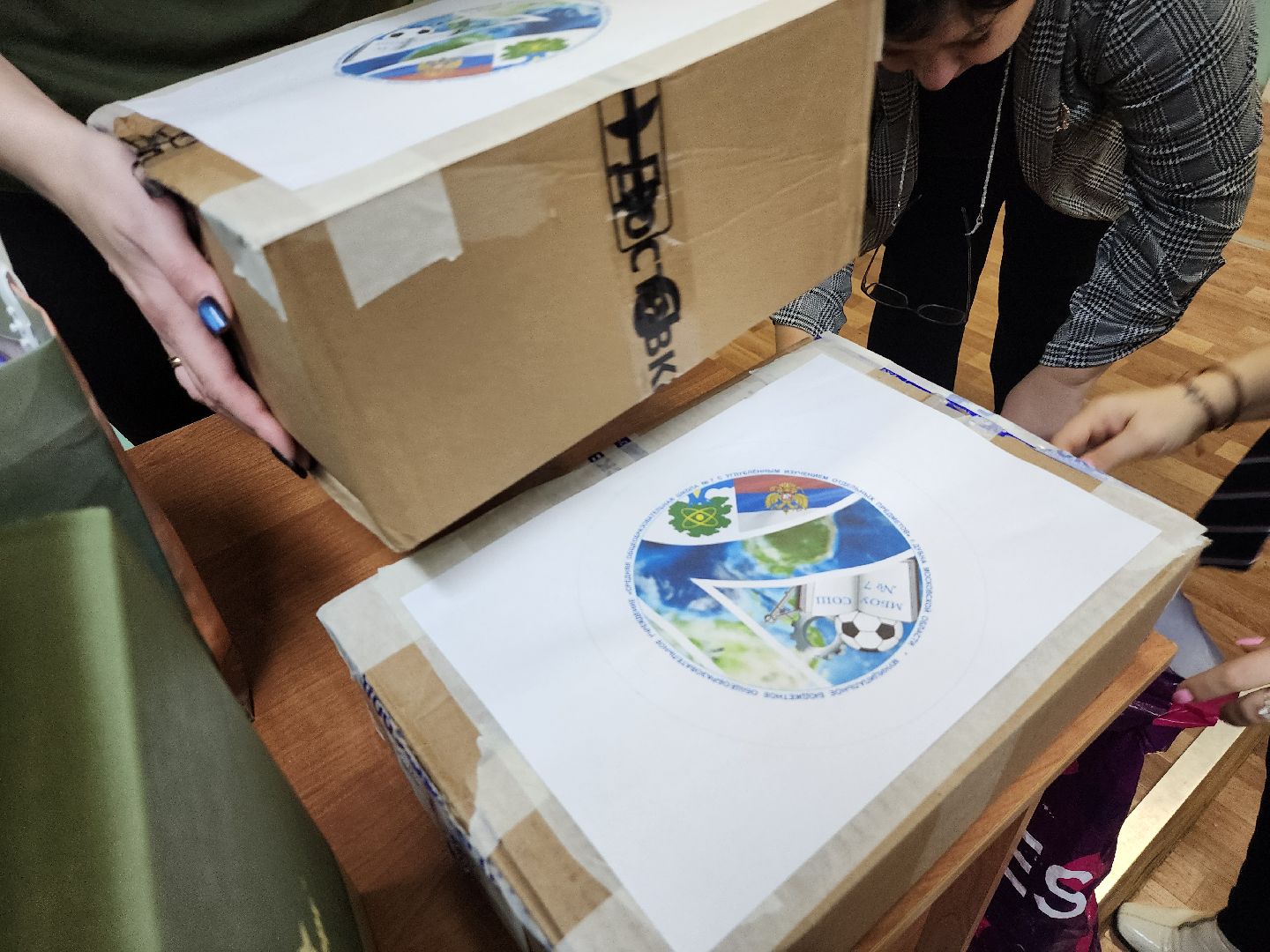 Дубна, Школа 7, Школьники, Гуманитарная помощь, письма солдатам,