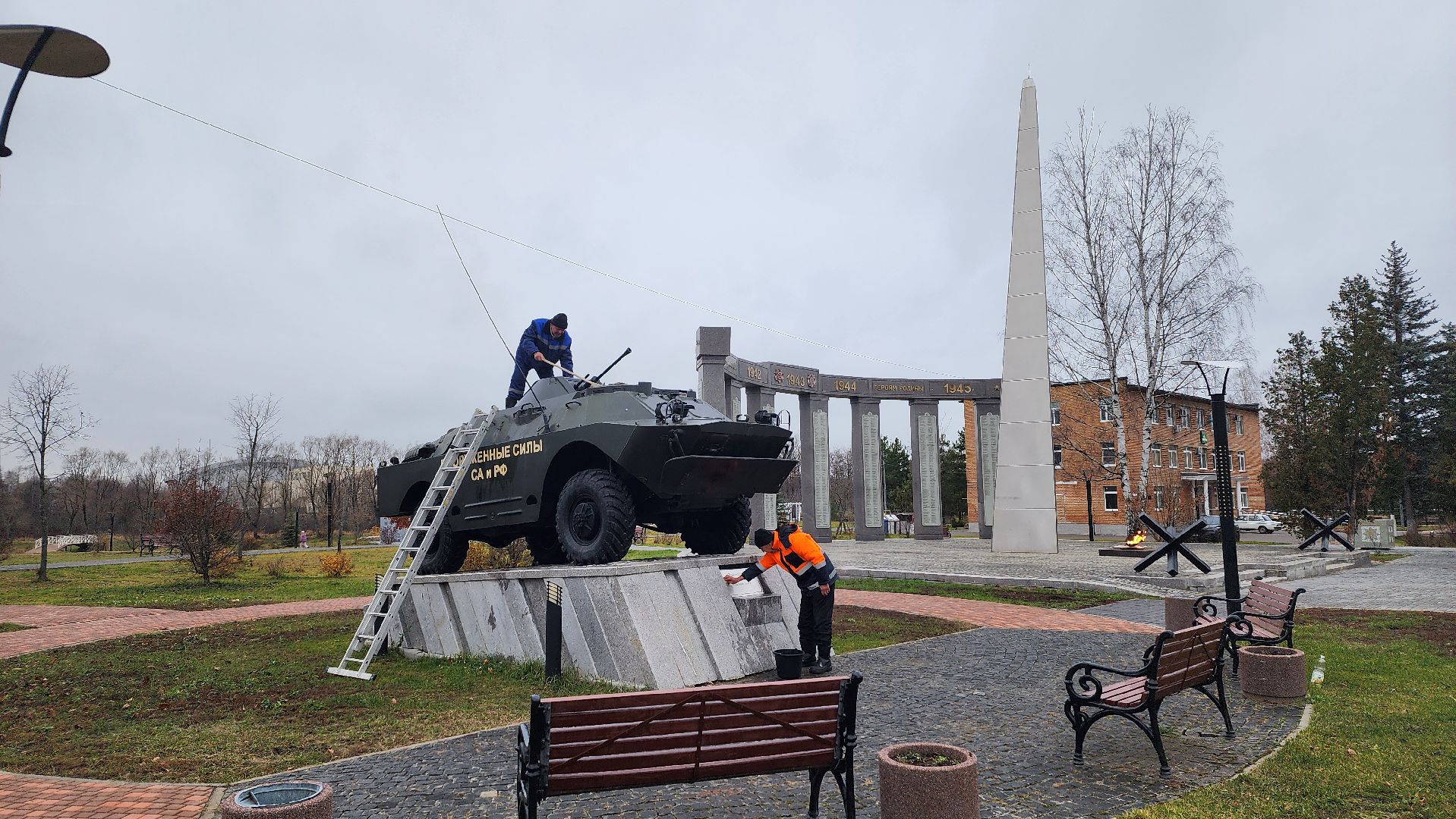 благоустройство, памятник, памятник воинам-интернационалистам, Рошаль, городской округ Шатура, вертикалки