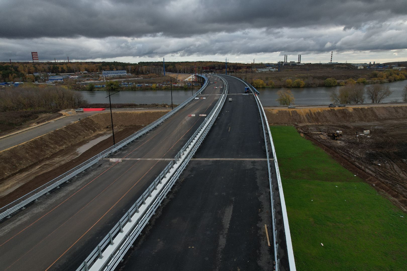 видео с коптера, юла, строительство, дороги,