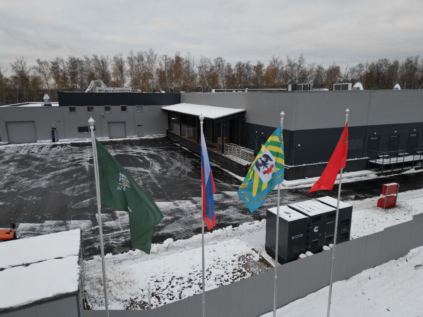 видео с коптера, завод, экономика, строительство,