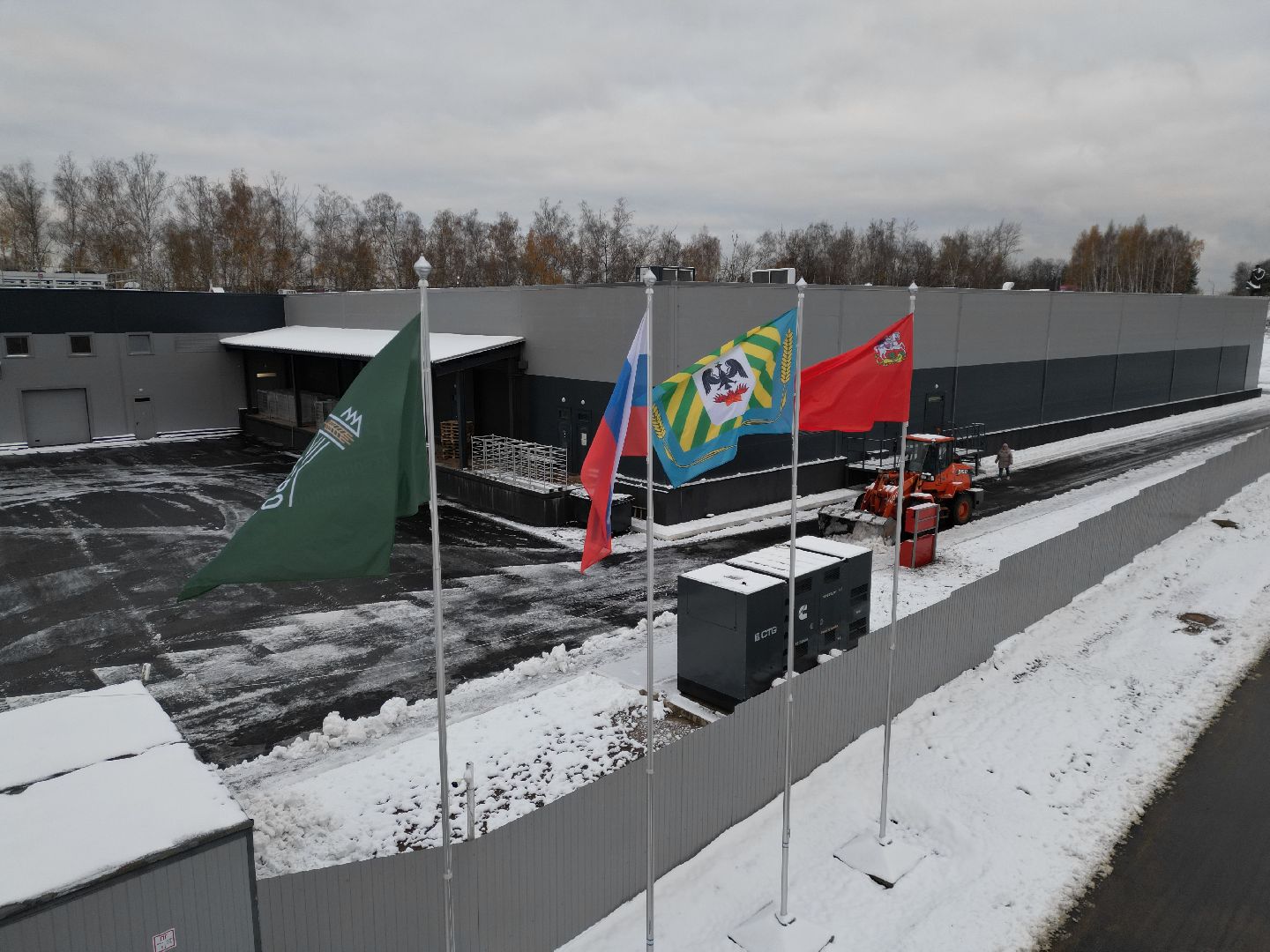 видео с коптера, завод, экономика, строительство,