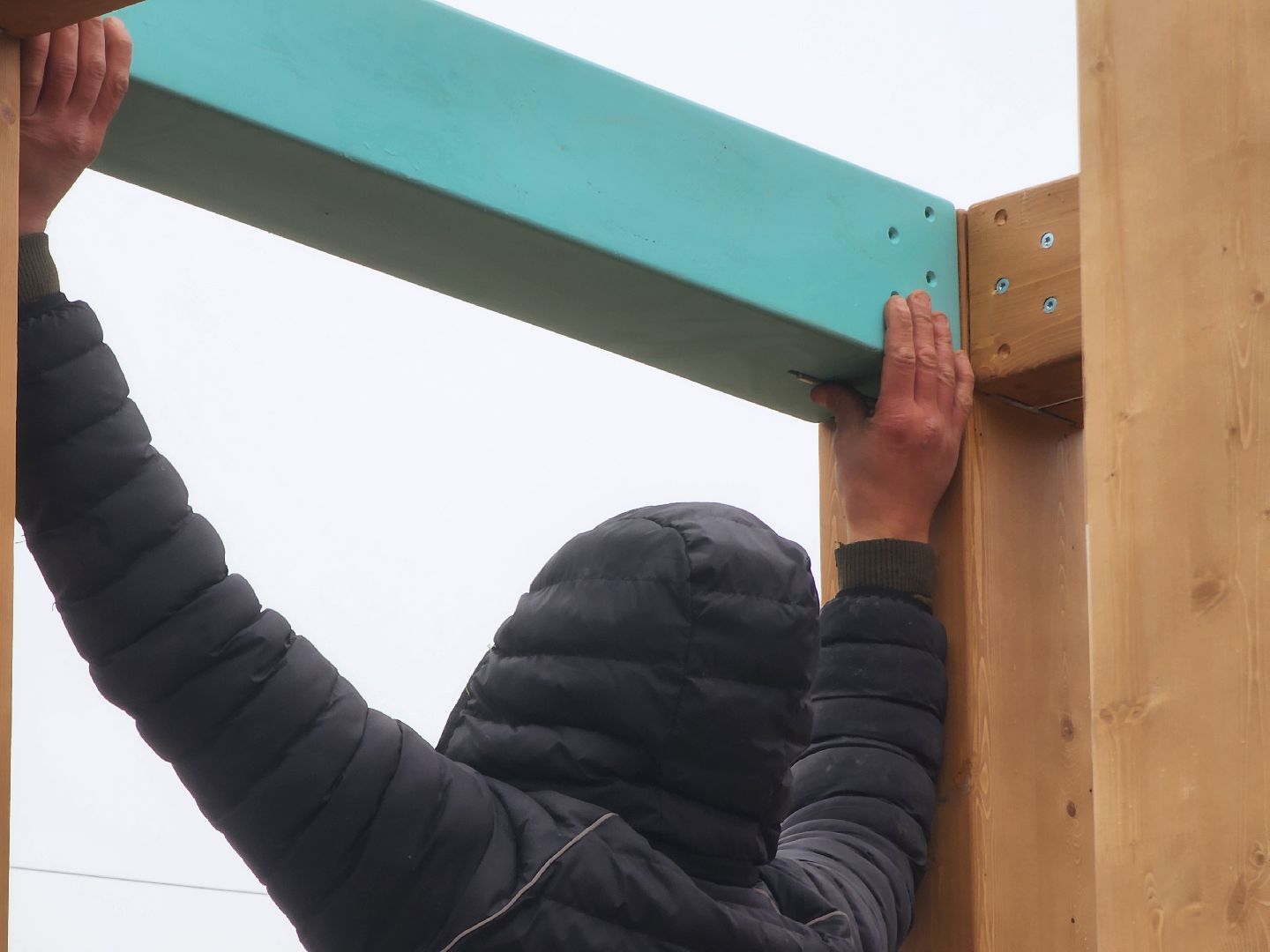 Дубна, Благоустройство, Сквер Журавлева, Столбы освещения, Детская площадка, вертикалки,