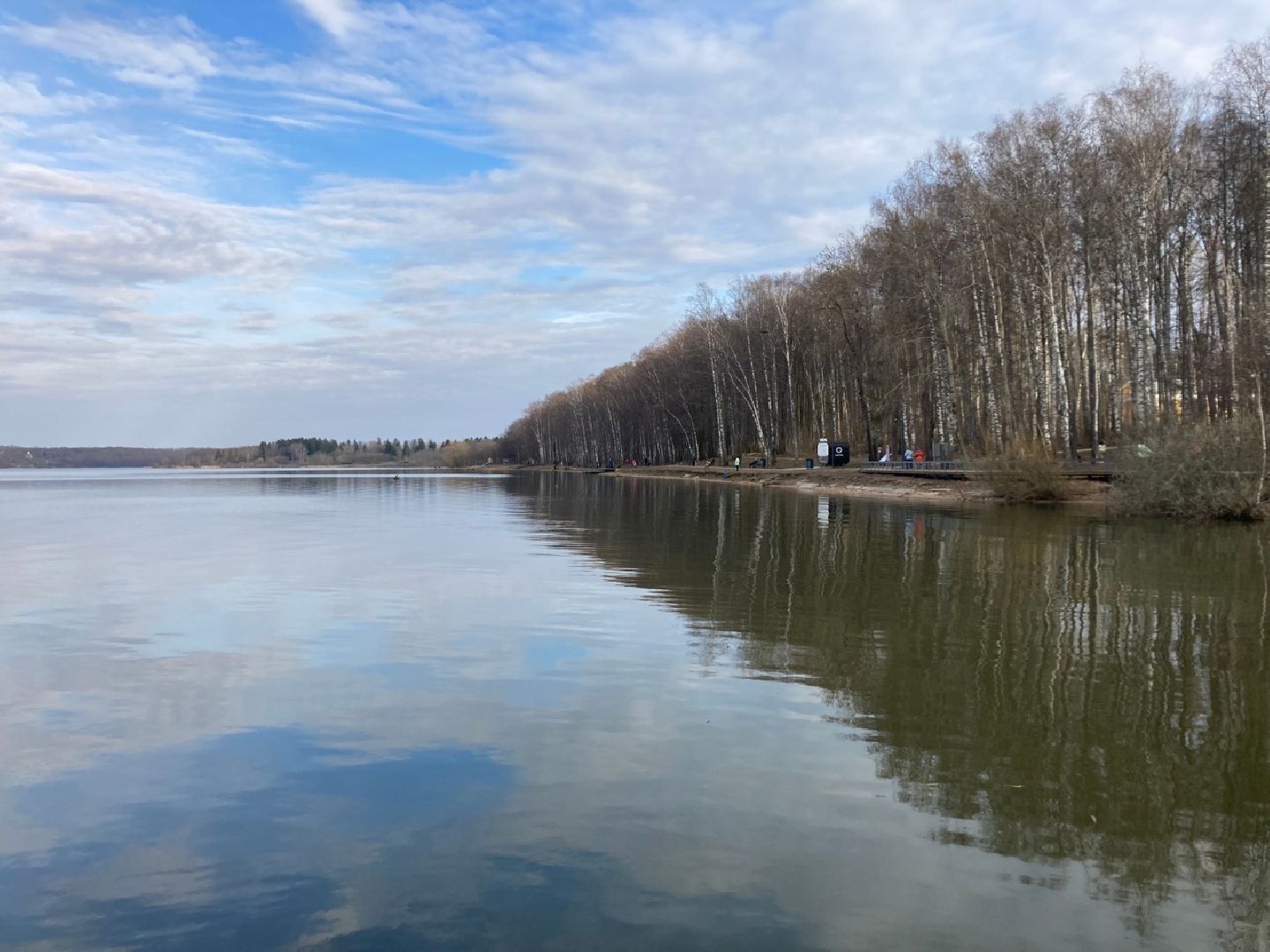 Солнечногорск, озеро, Сенеж, набережная, весна