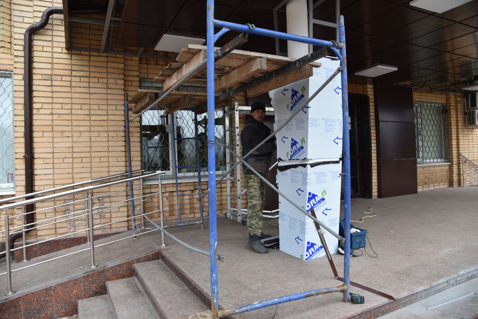 лотошино, благоустройство, администрация, администрация го лотошино, ремонт входной группы, вертикалки,