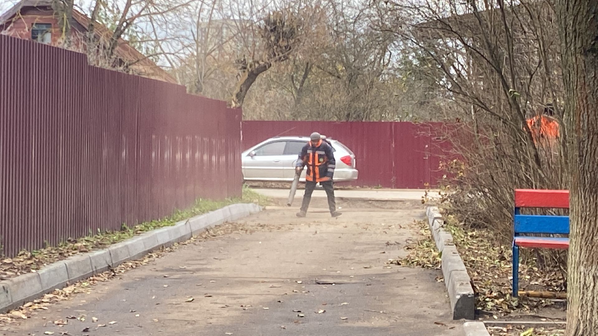 уборка двора, Листва, уборка листвы, истра, вертикалки,