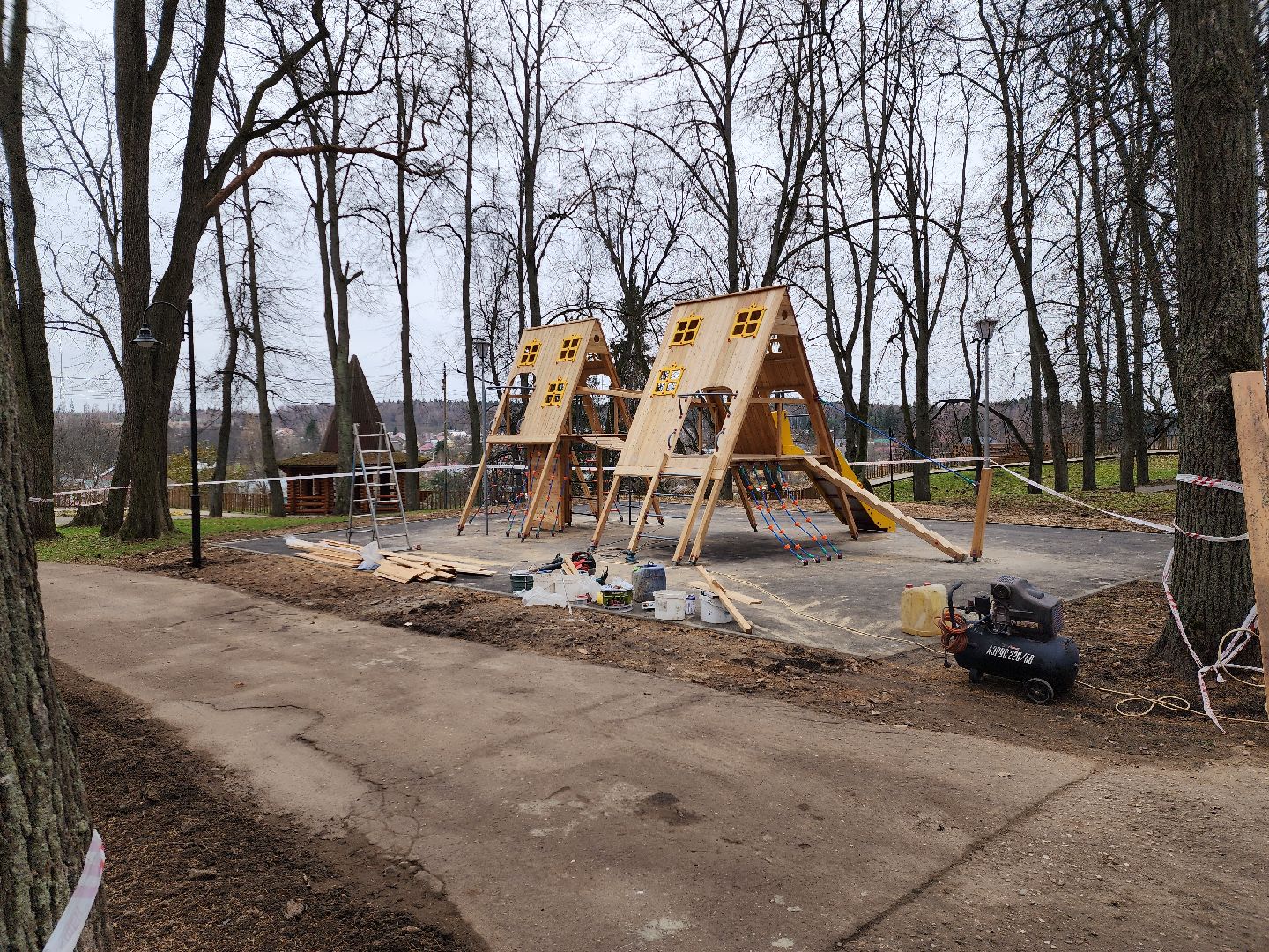 Парк городок, парки подмосковья, руза, детская площадка, рузский городской округ, московская область, подмосковье, вертикалки,