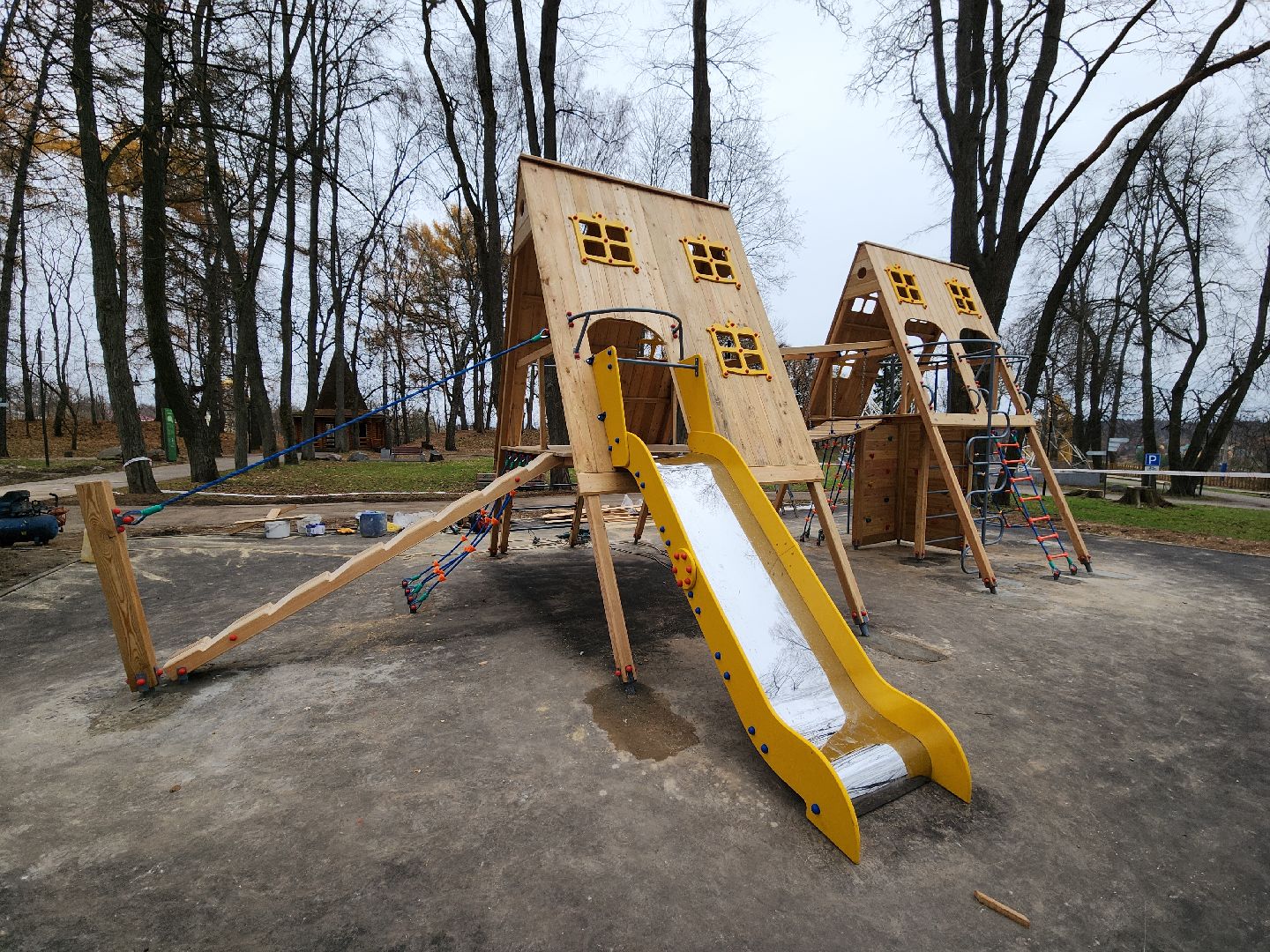 Парк городок, парки подмосковья, руза, детская площадка, рузский городской округ, московская область, подмосковье, вертикалки,