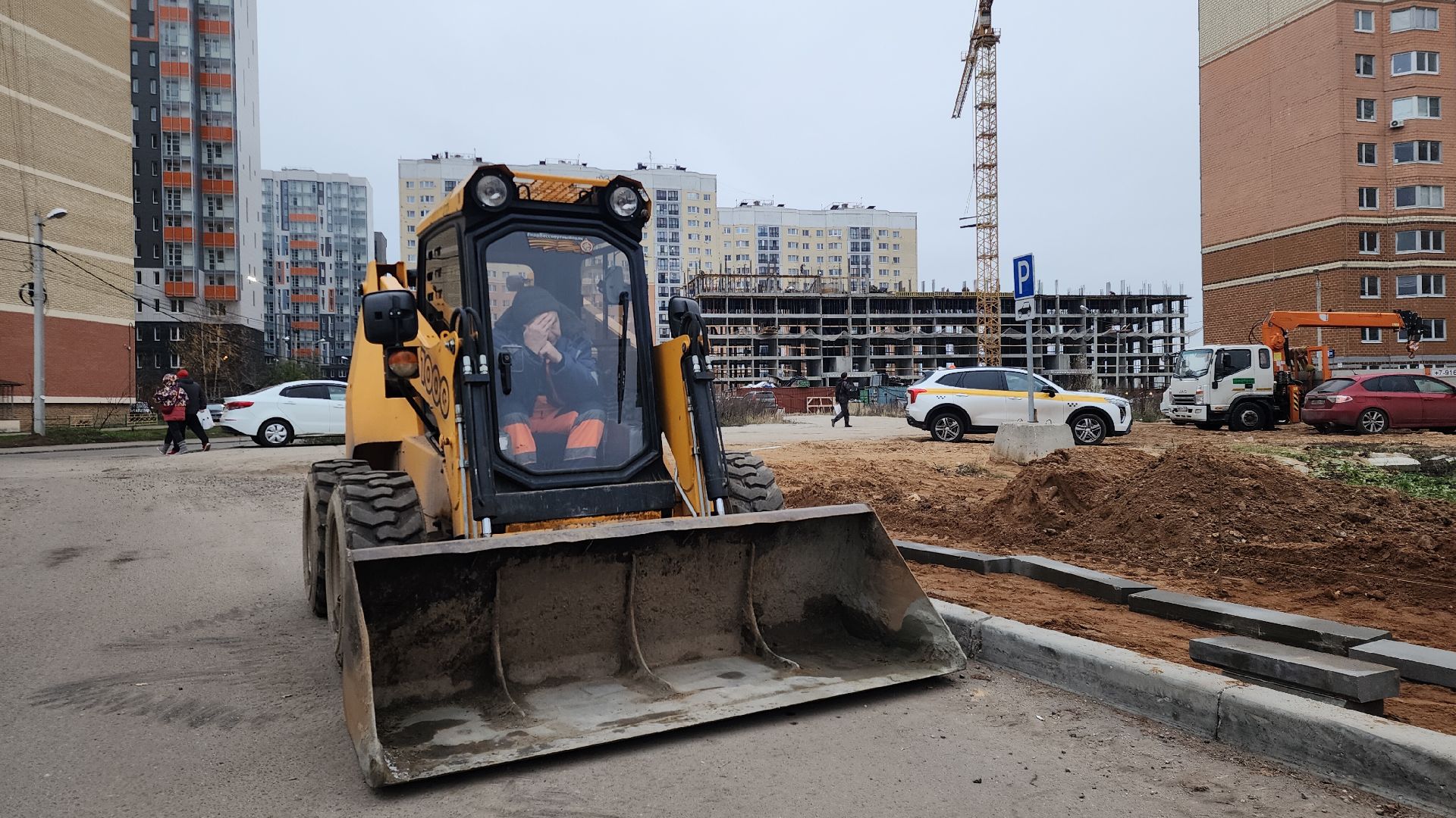 звенигород, благоустройство, Строительство тротуаров, вертикалка,вертикальное видео,