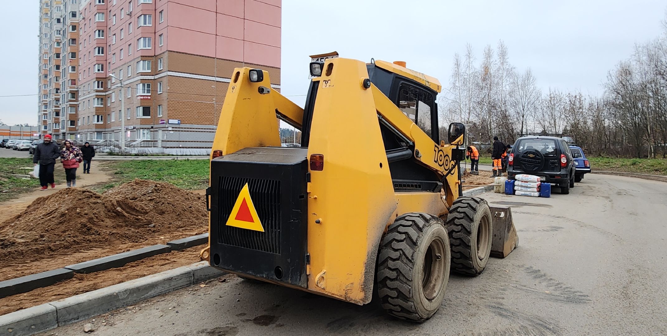 звенигород, благоустройство, Строительство тротуаров, вертикалка,вертикальное видео,