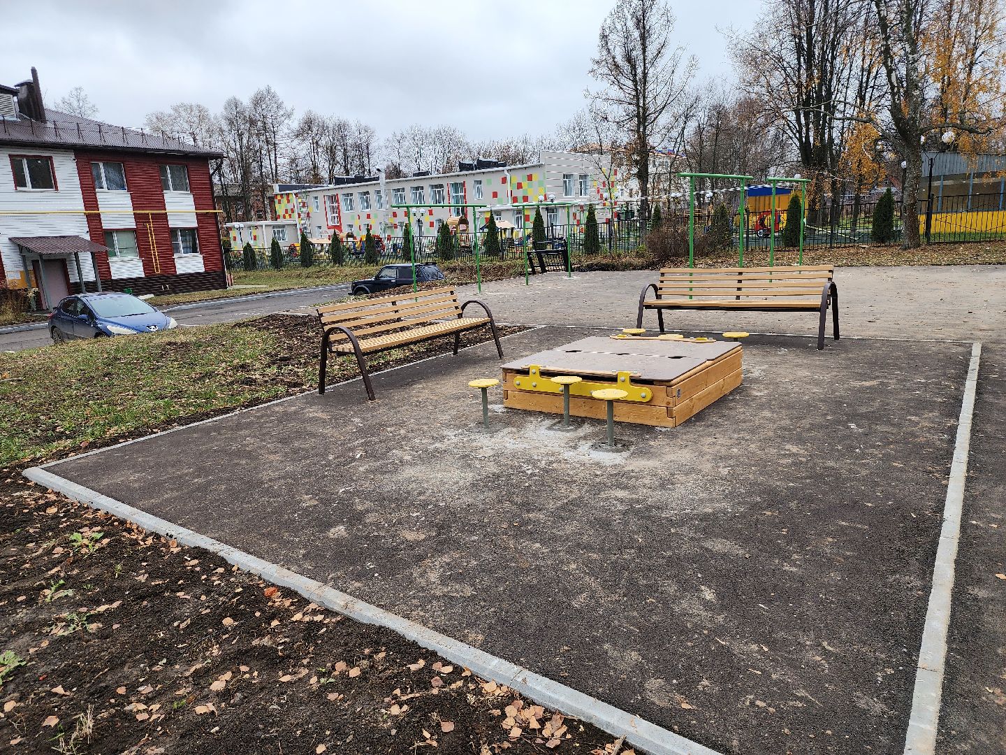 Зарайск, благоустройство двора, вертикалка,