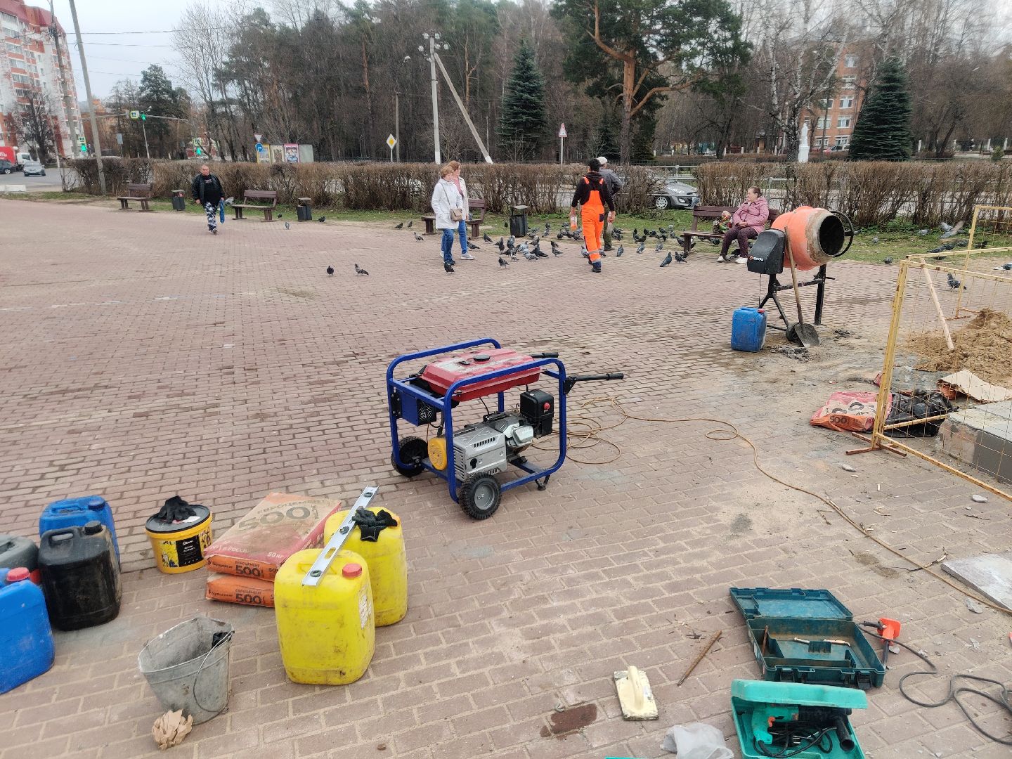 Красноармейск, Пушкинский, перемены, Площадь Победы, реставрация