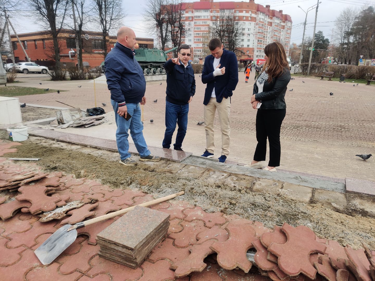 Красноармейск, Пушкинский, перемены, Площадь Победы, реставрация