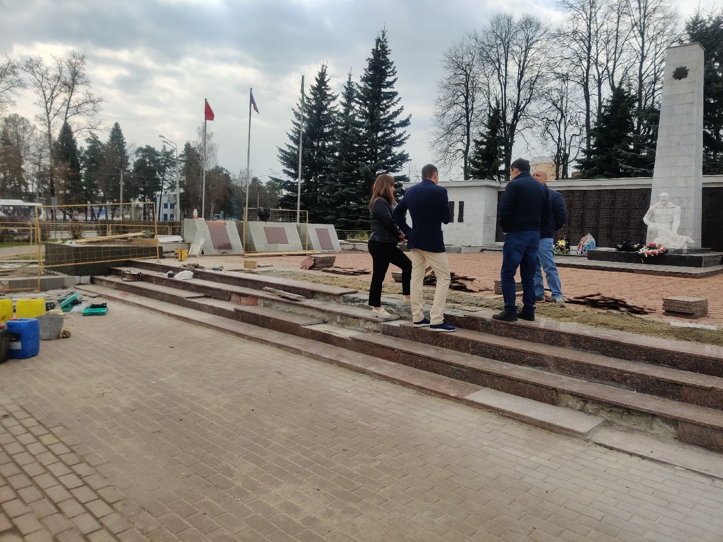 Красноармейск, Пушкинский, перемены, Площадь Победы, реставрация