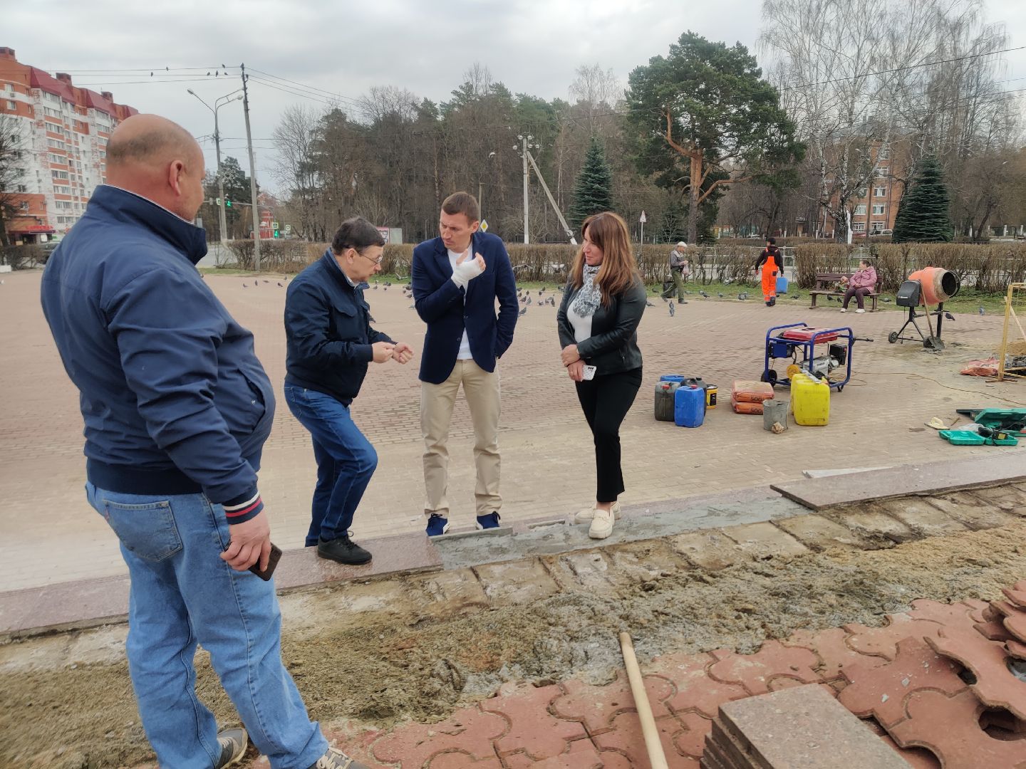 Красноармейск, Пушкинский, перемены, Площадь Победы, реставрация