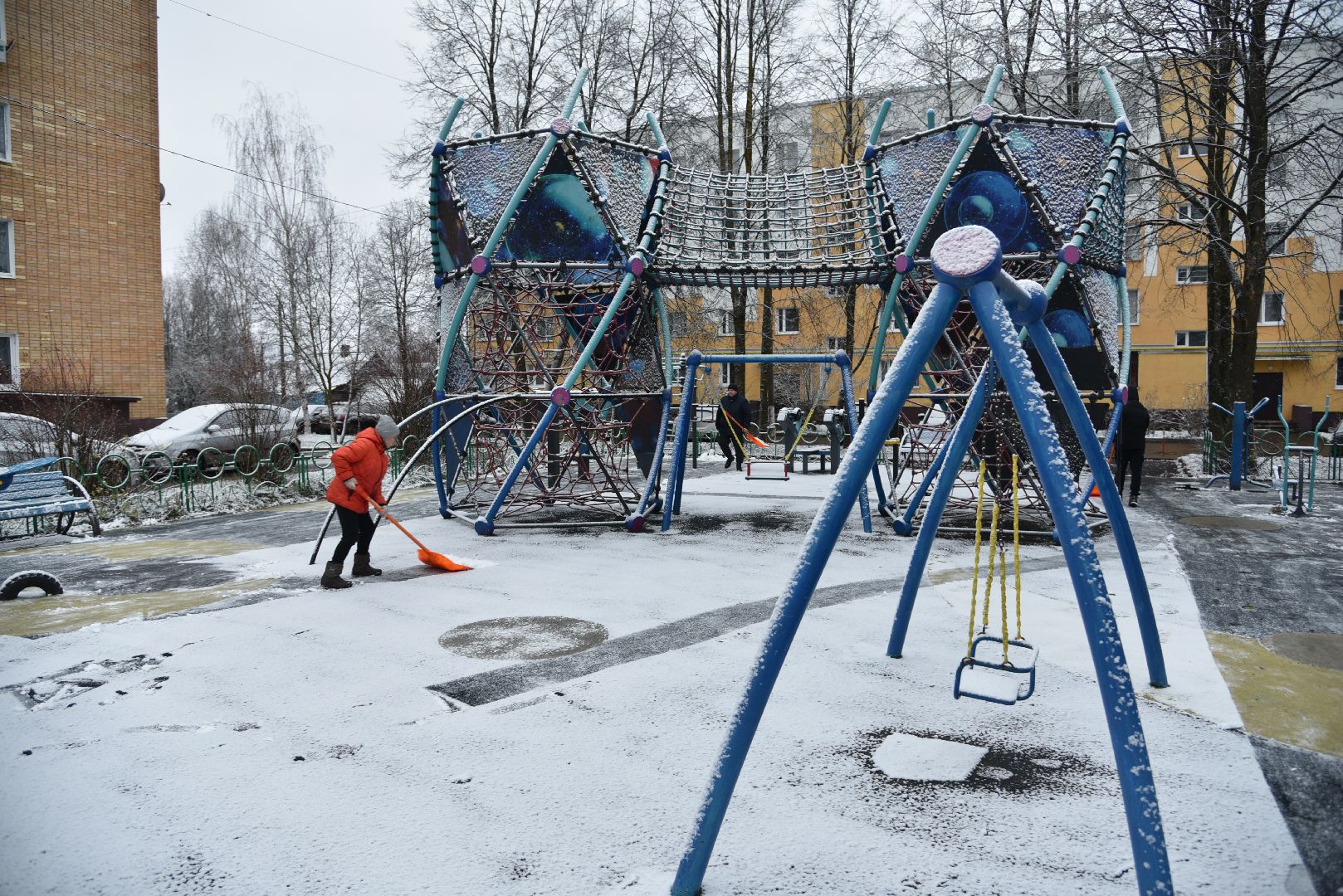 лотошино, благоустройство, уборка снега, очистка дворов, вертикалки,