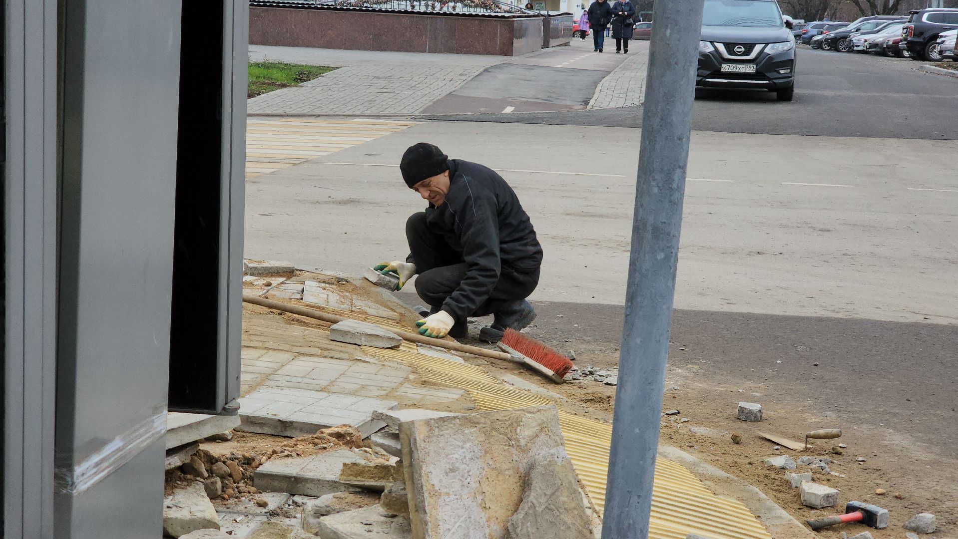Тактильная плитка, Благоустройство, Лобня, вертикалки,