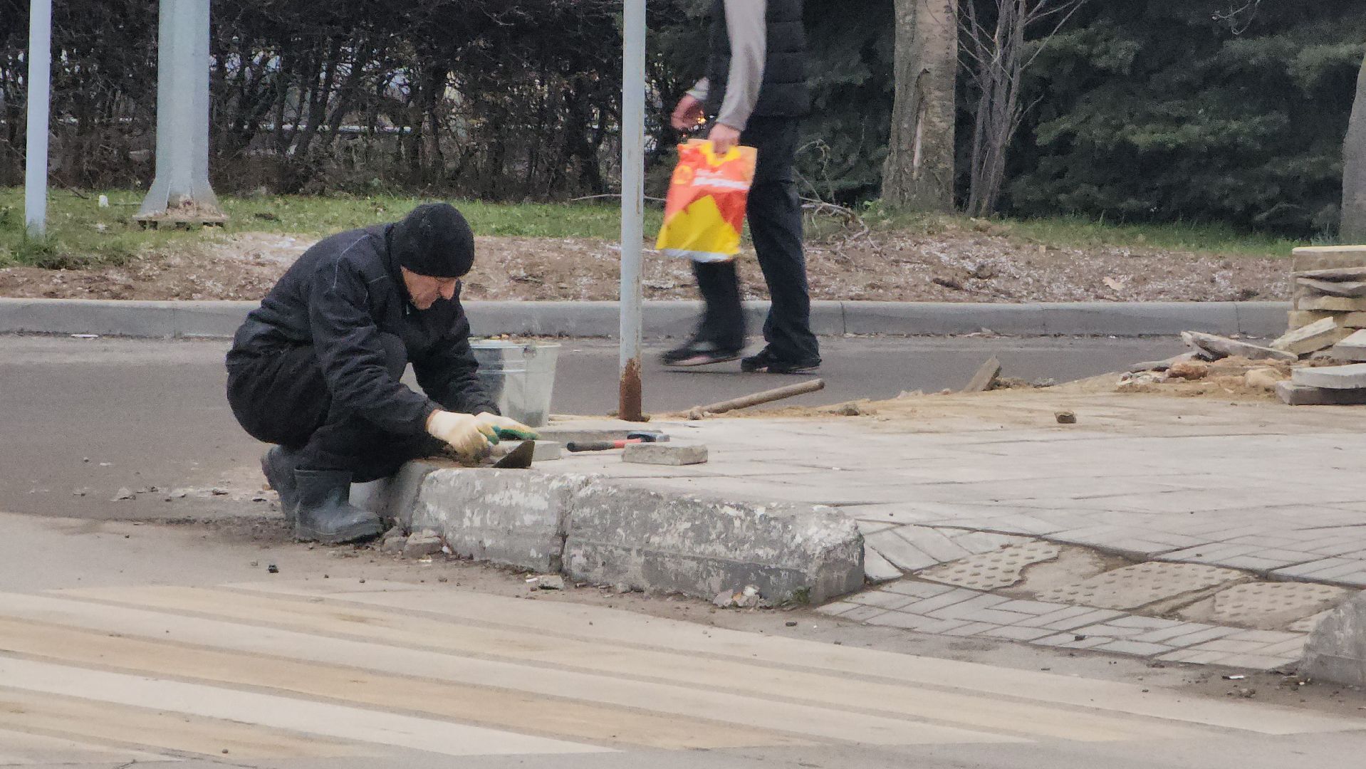 Тактильная плитка, Благоустройство, Лобня, вертикалки,