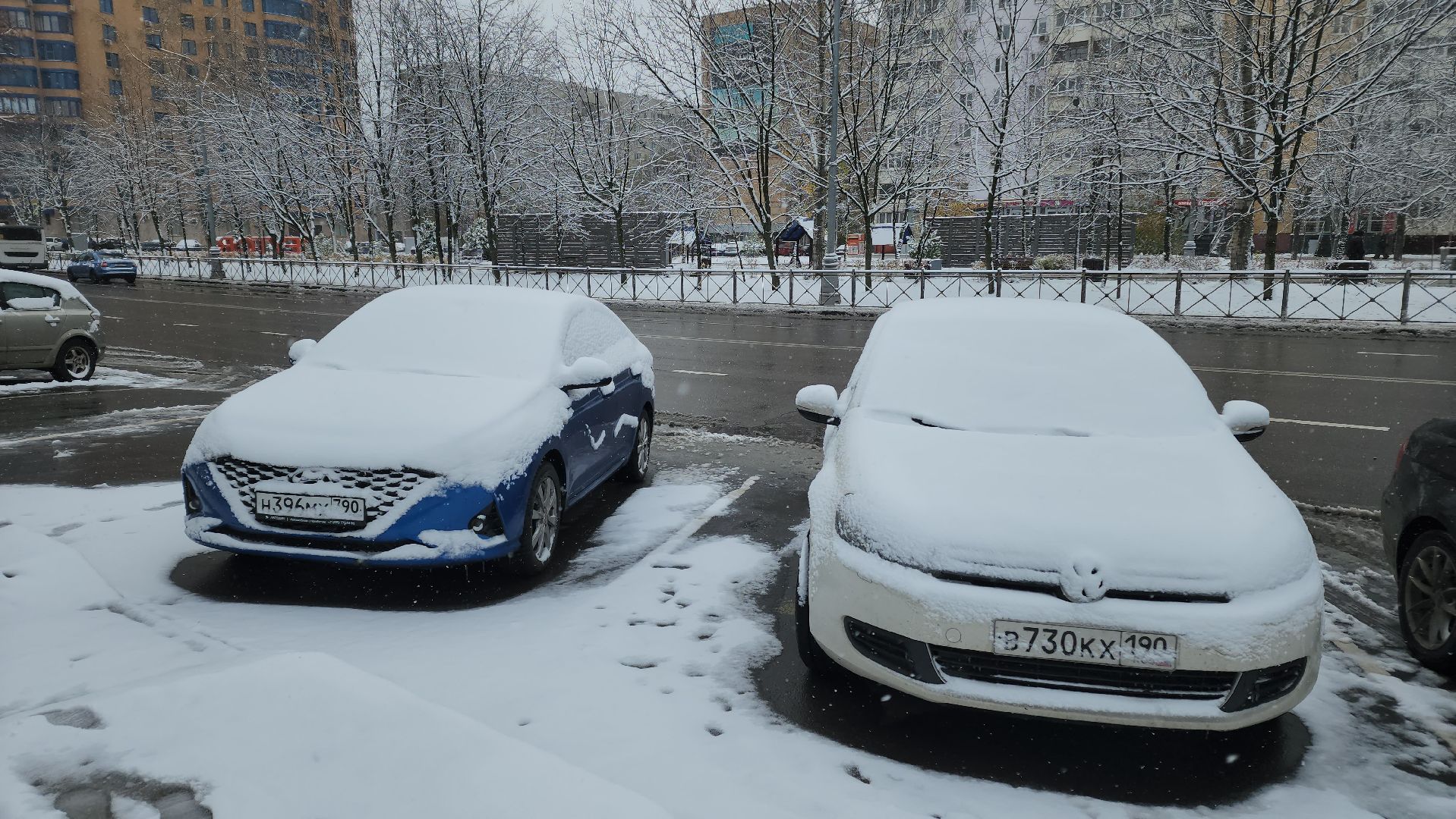 Реутов, вертикалки, снегопад, уборка снега, лепим снеговика,