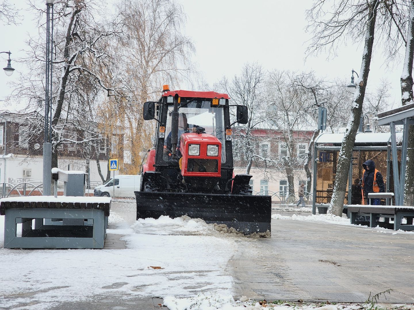 Егорьевск, Подмосковье, Московская область, снег, благоустройство, уборка снега, комунальная техника,вертикалка, вертикальное видео,