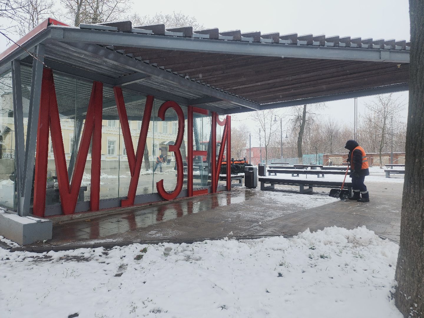 Егорьевск, Подмосковье, Московская область, снег, благоустройство, уборка снега, комунальная техника,вертикалка, вертикальное видео,