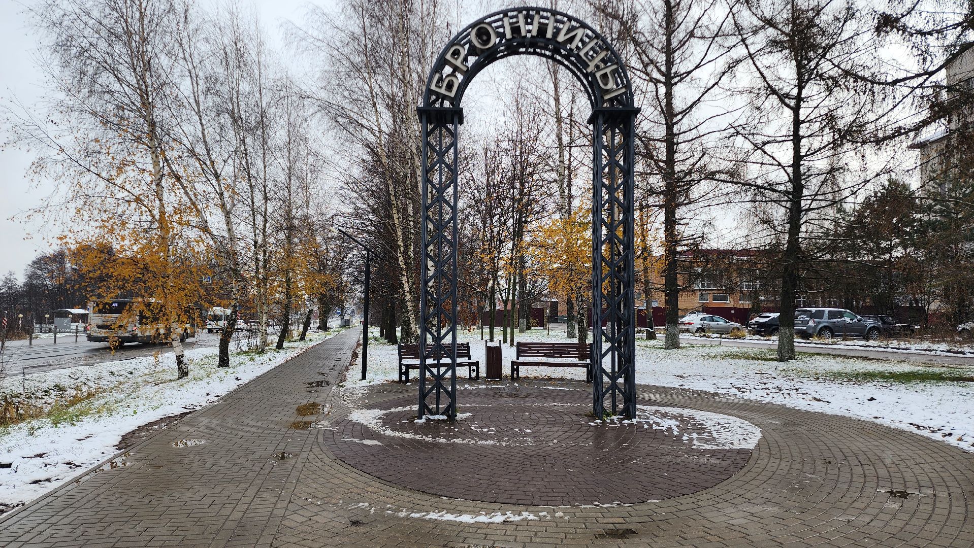 Бронницы, После снегопада, Площадь Тимофеева, Автостанция, Вертикальное видео, Вертикалка,