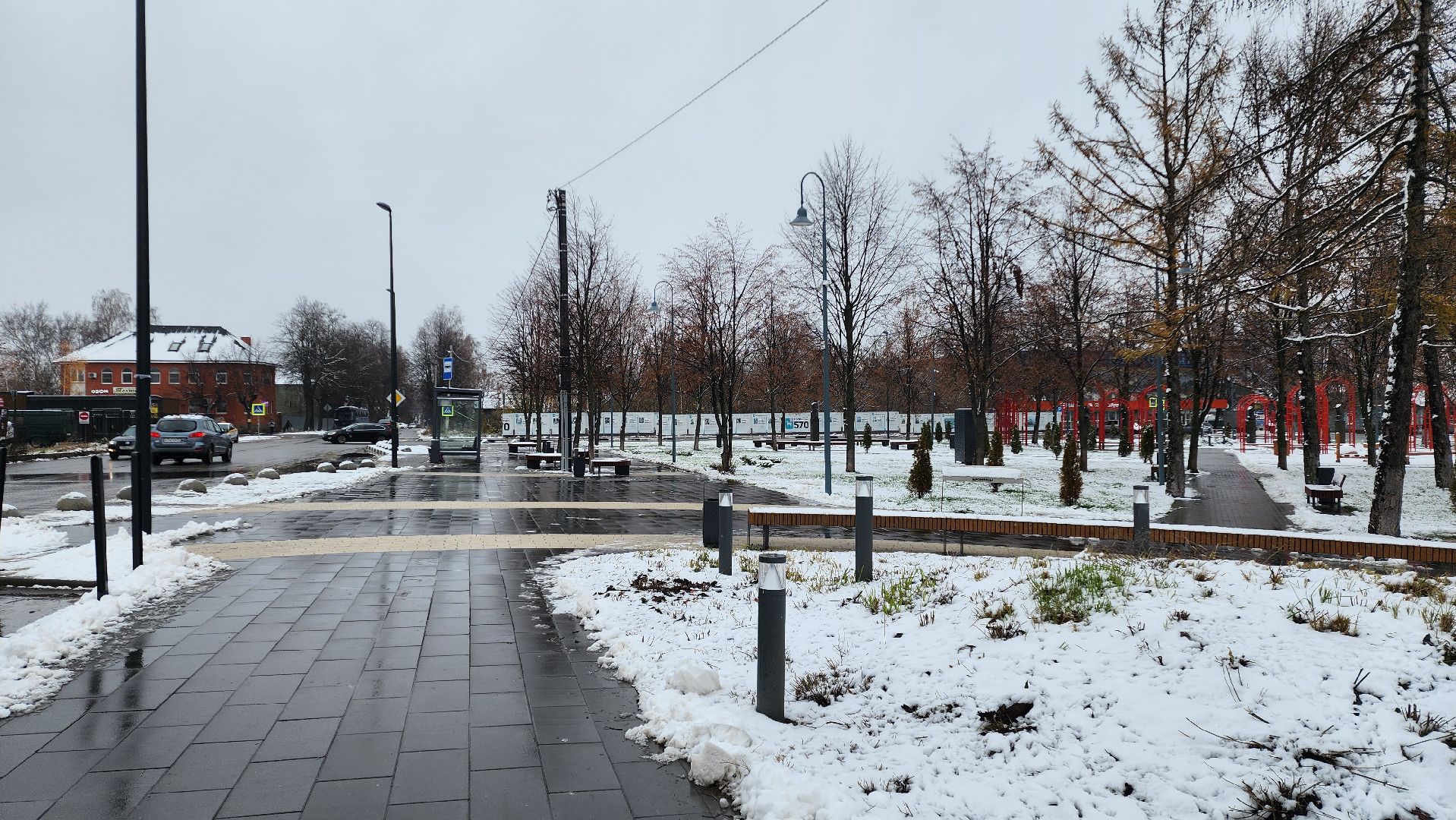 Бронницы, После снегопада, Площадь Тимофеева, Автостанция, Вертикальное видео, Вертикалка,