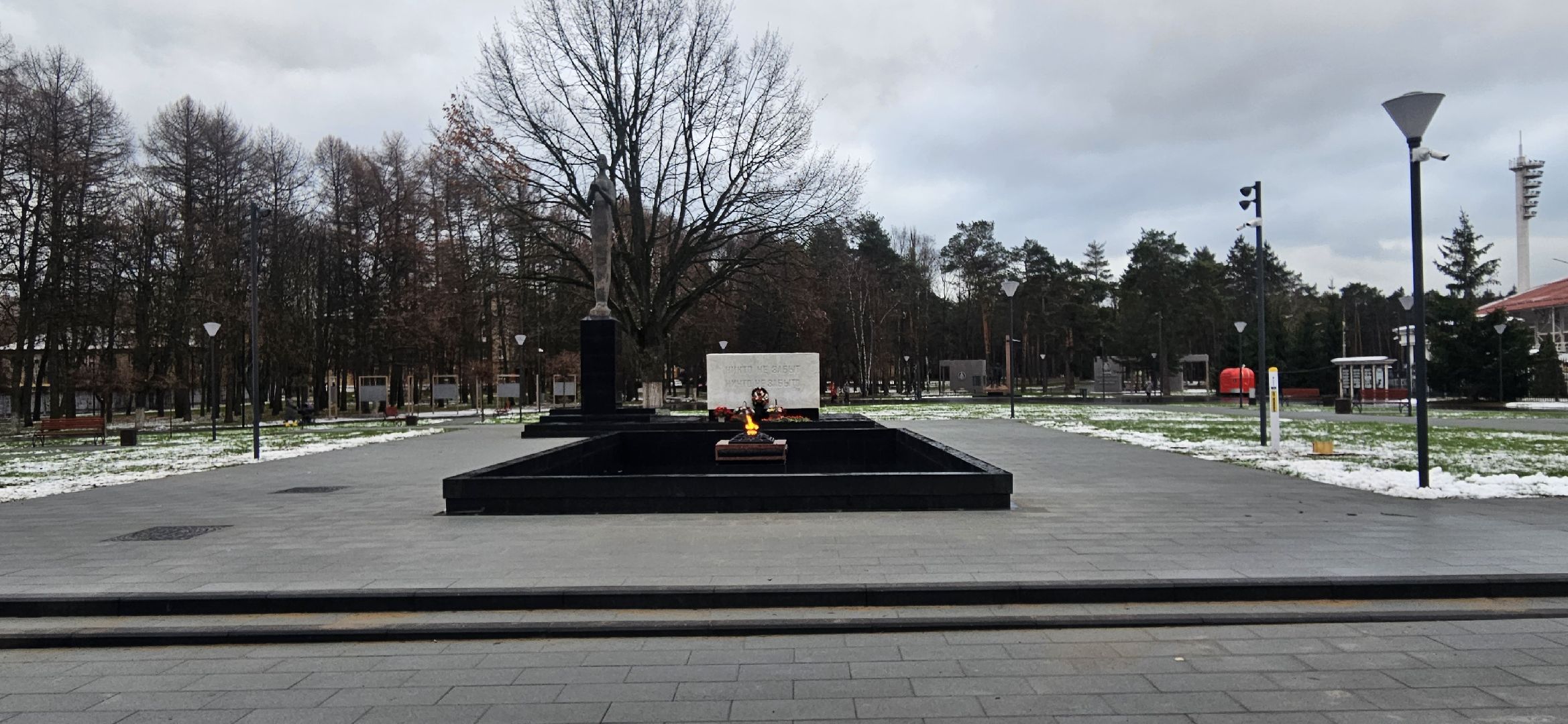 Благоустройство, Жуковский, вечный огонь,
