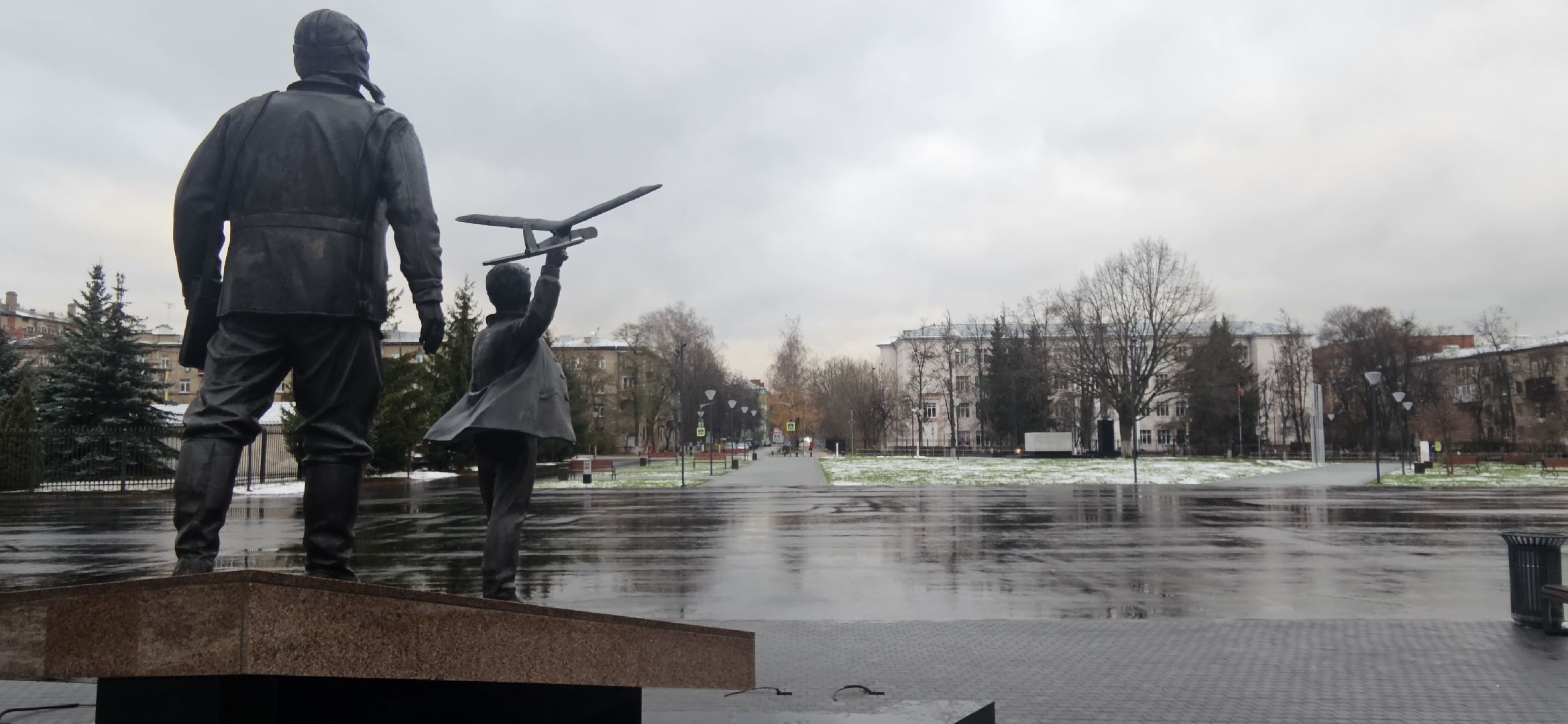 Благоустройство, Жуковский, вечный огонь,