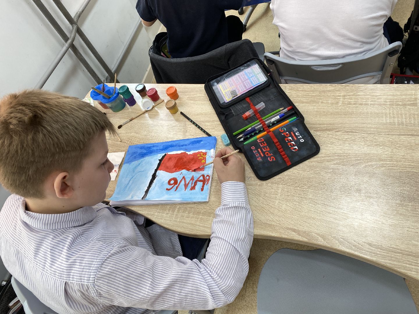 Чехов, школа, ученики, День победы, 9 мая