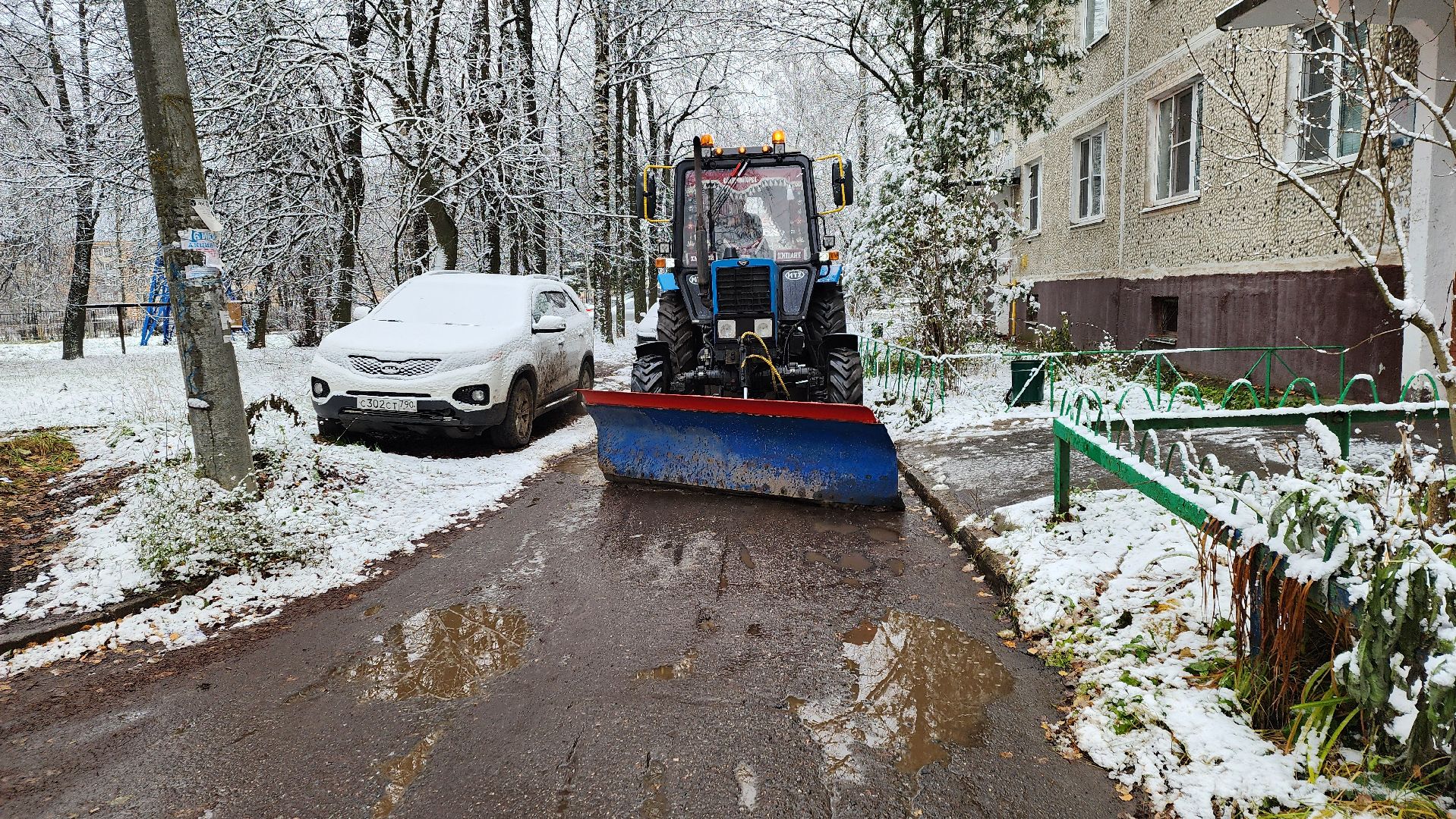 Солнечногорск, Вериикалки, Уборка снега, Снегопад, ЖКХ,