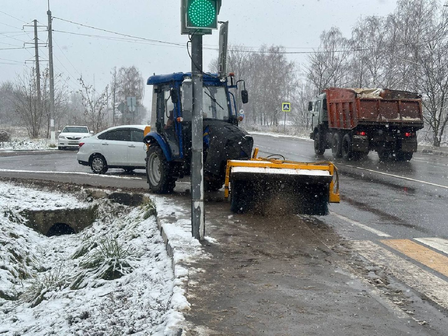 уборка снега, после снегопада, домодедедово,