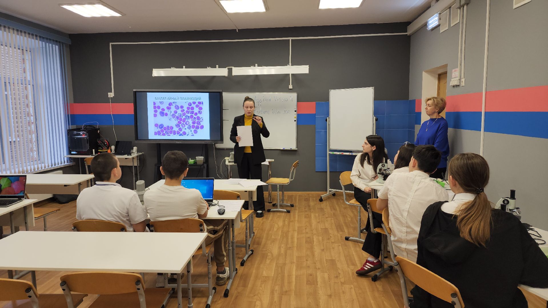 вертикалки, пушкино, школа, образовательный центр, цифровые технологии, точка роста, учителя, школьники,биология,