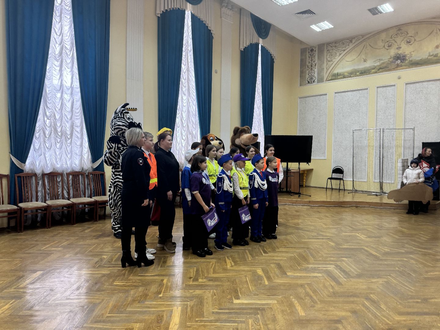 шаховская, посвящение в пешеходы, дети, дети из курска,