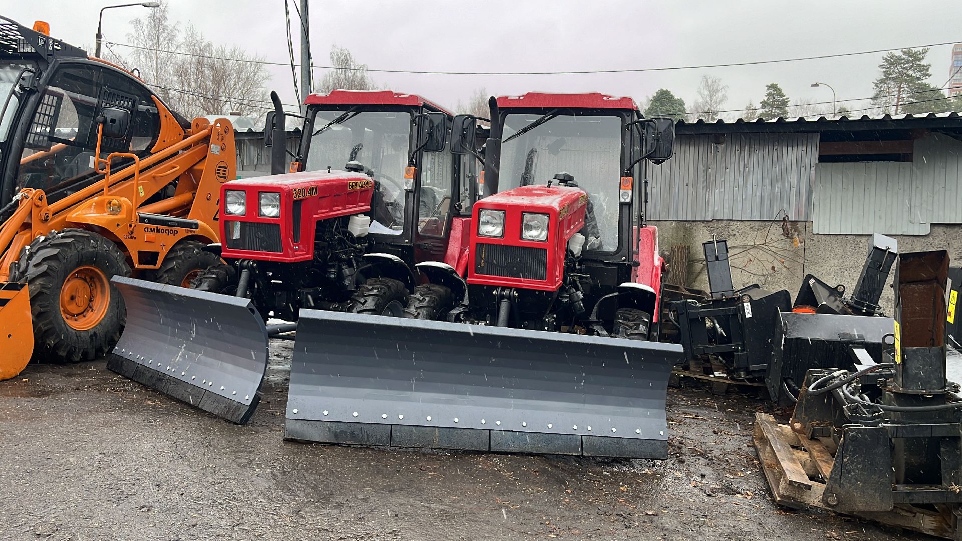 техника, новая техника, маз, трактор, уборка, снег, уборка снега,